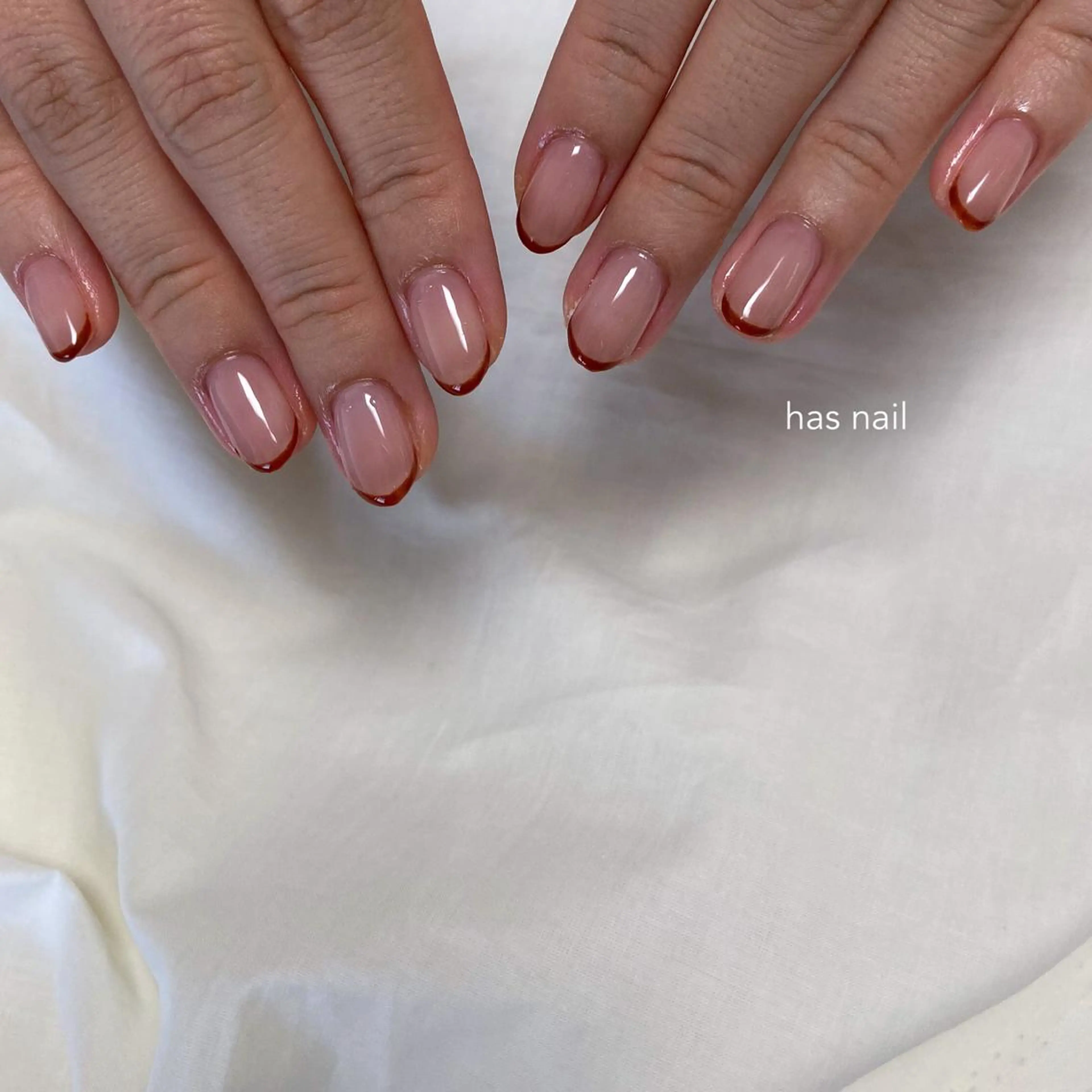 ネイル フレンチネイル ハンドネイル has nailのネイルデザイン