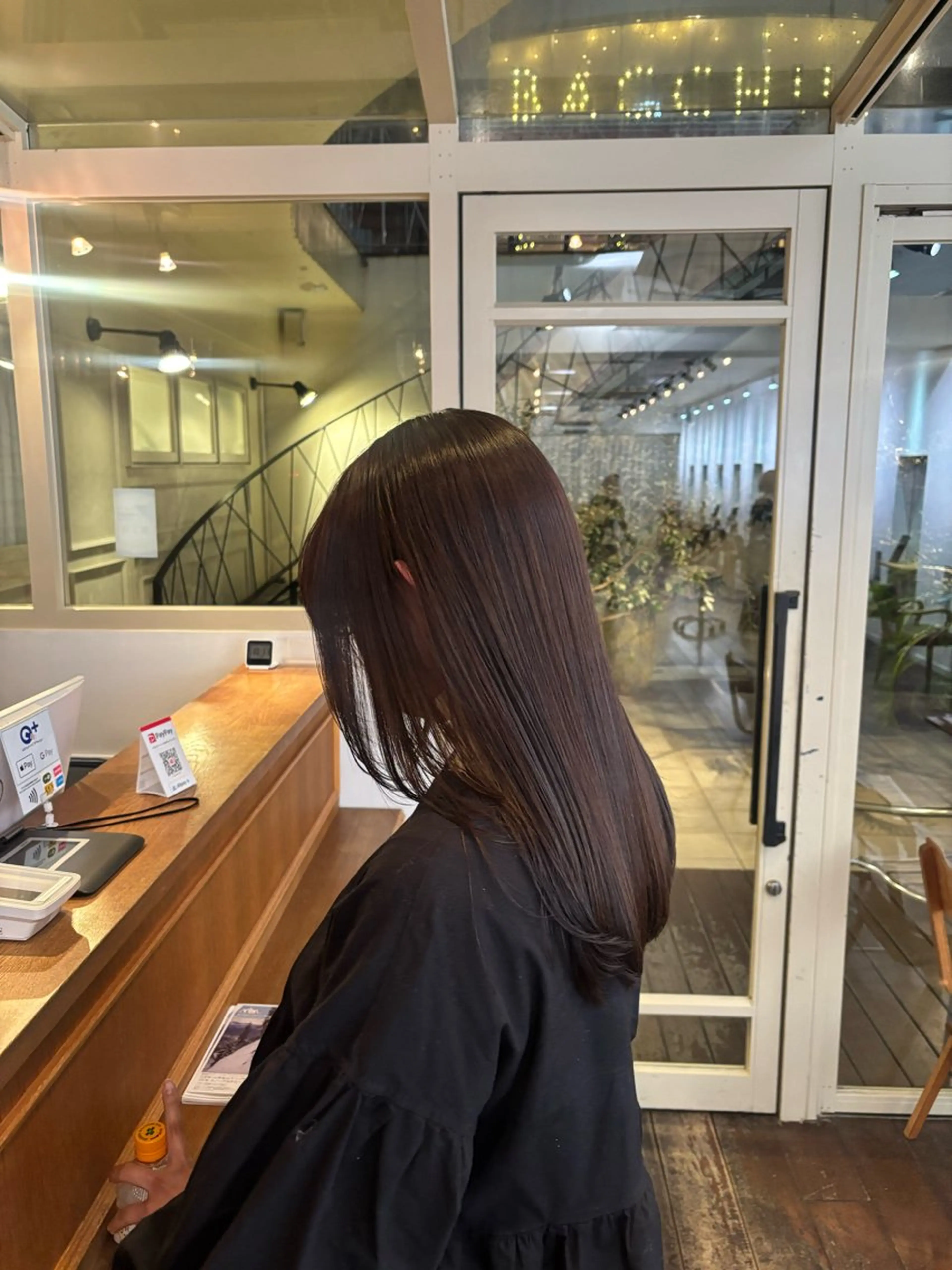 ロング カラー くいた あやなのヘアスタイル