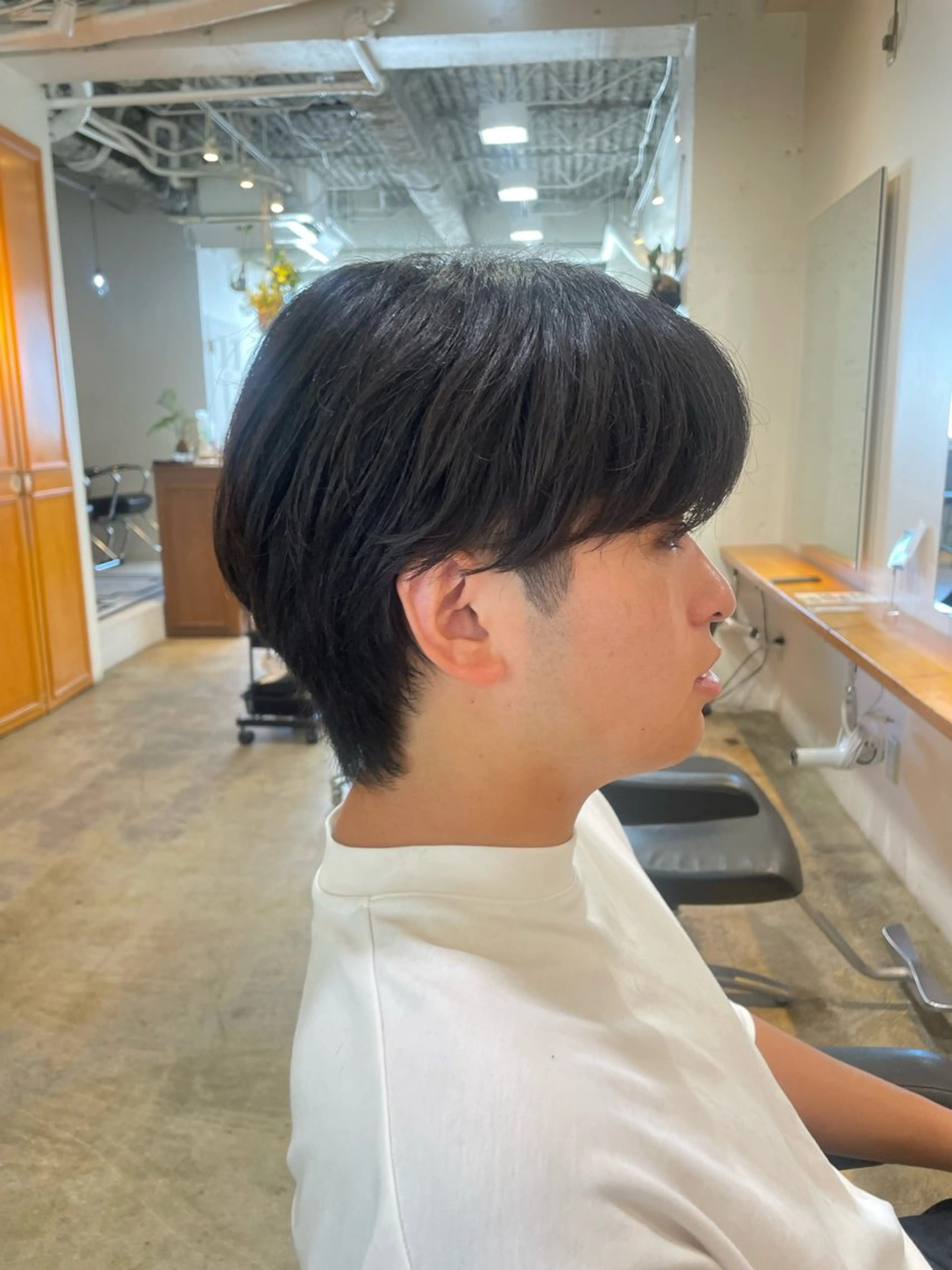メンズ メンズ韓国風 マッシュ シースルーマッシュ RIN／韓国ヘア レイヤーカットのヘアスタイル