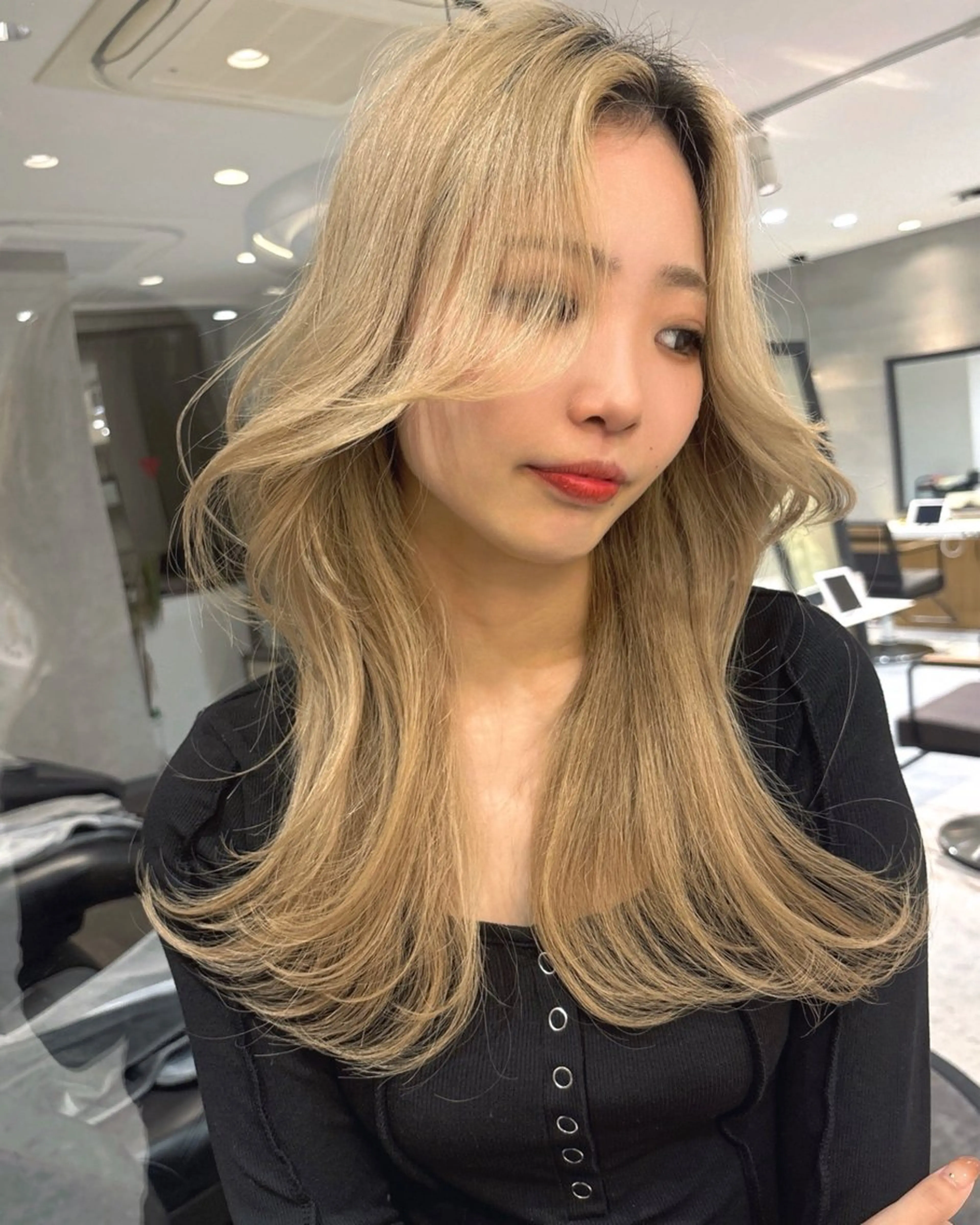 ロング MOMOHA/ 🍑レイヤーカットのヘアスタイル