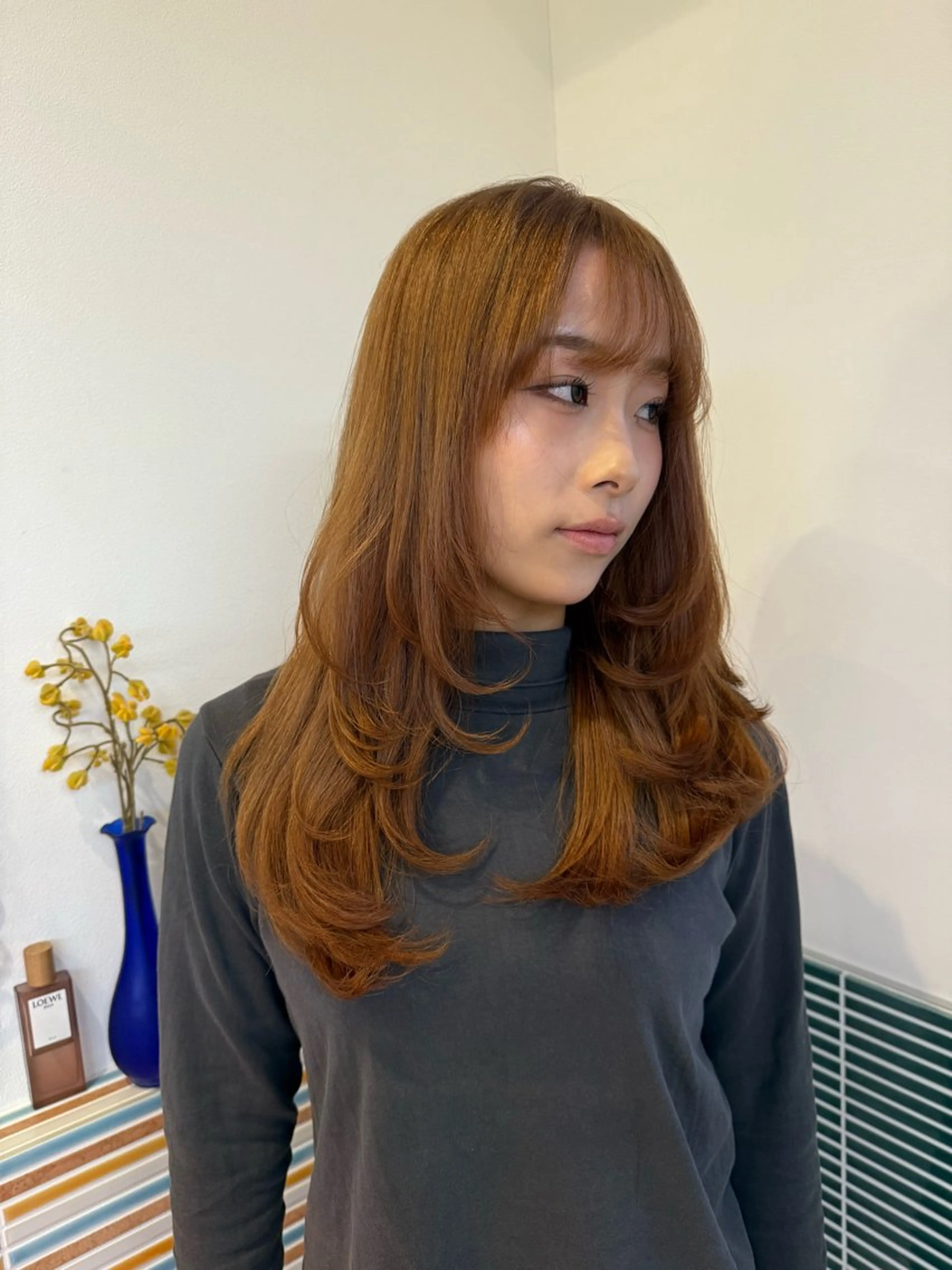 ミディアム カラー カラー特化/ブリーチ 梅田中崎町/あかりのヘアスタイル