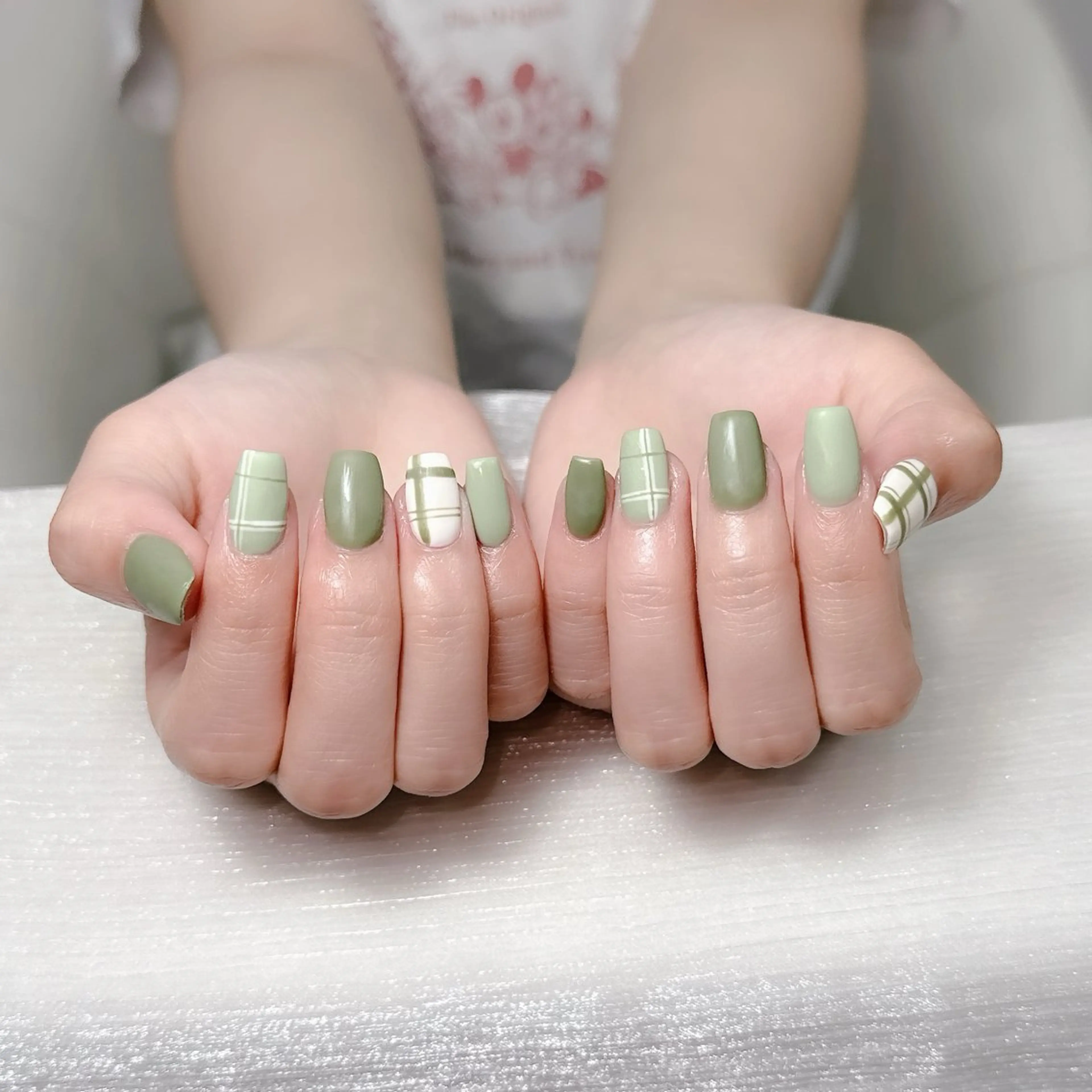 ネイル 長さ出し フレンチネイル 韓国ネイル レース マグネットネイル ハンドネイル nami ナミのネイルデザイン