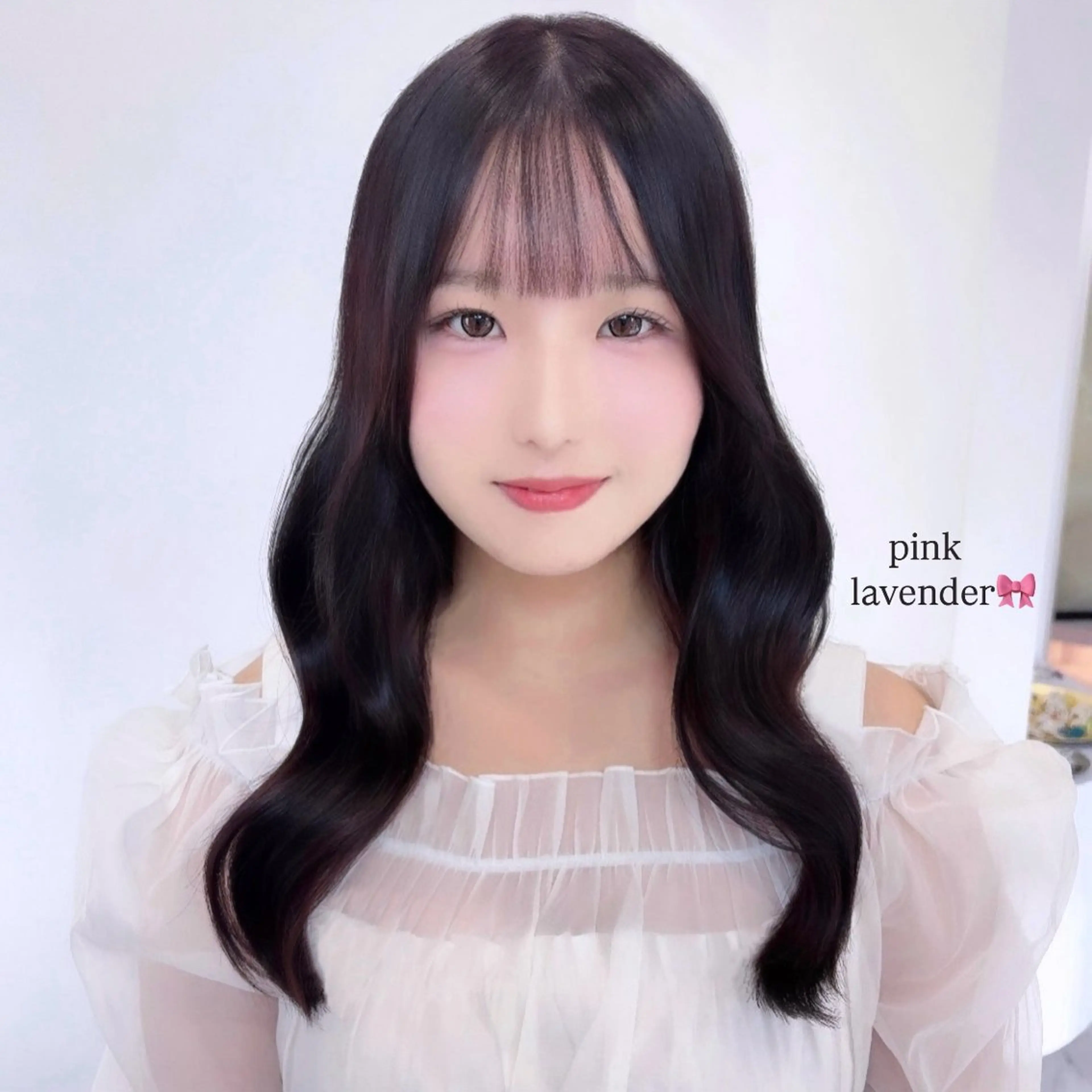 セミロング 𝑚𝑖𝑤𝑎 /名駅/透明感カラーのヘアスタイル