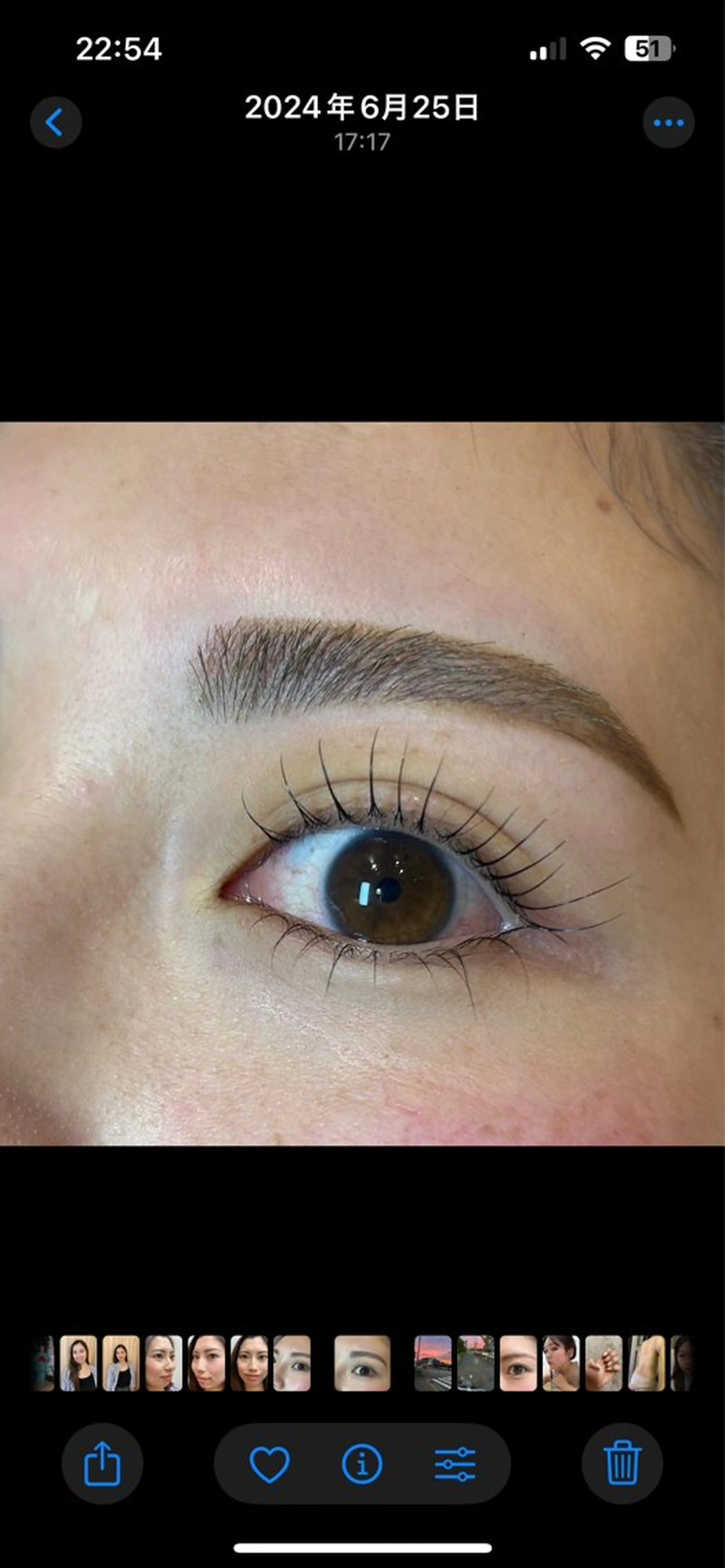 マツエク・マツパ 一重×まつ毛パーマ Le'a first【レアファースト】 京都店所属・Le'a first ユイの眉毛・アイブロウイメージ