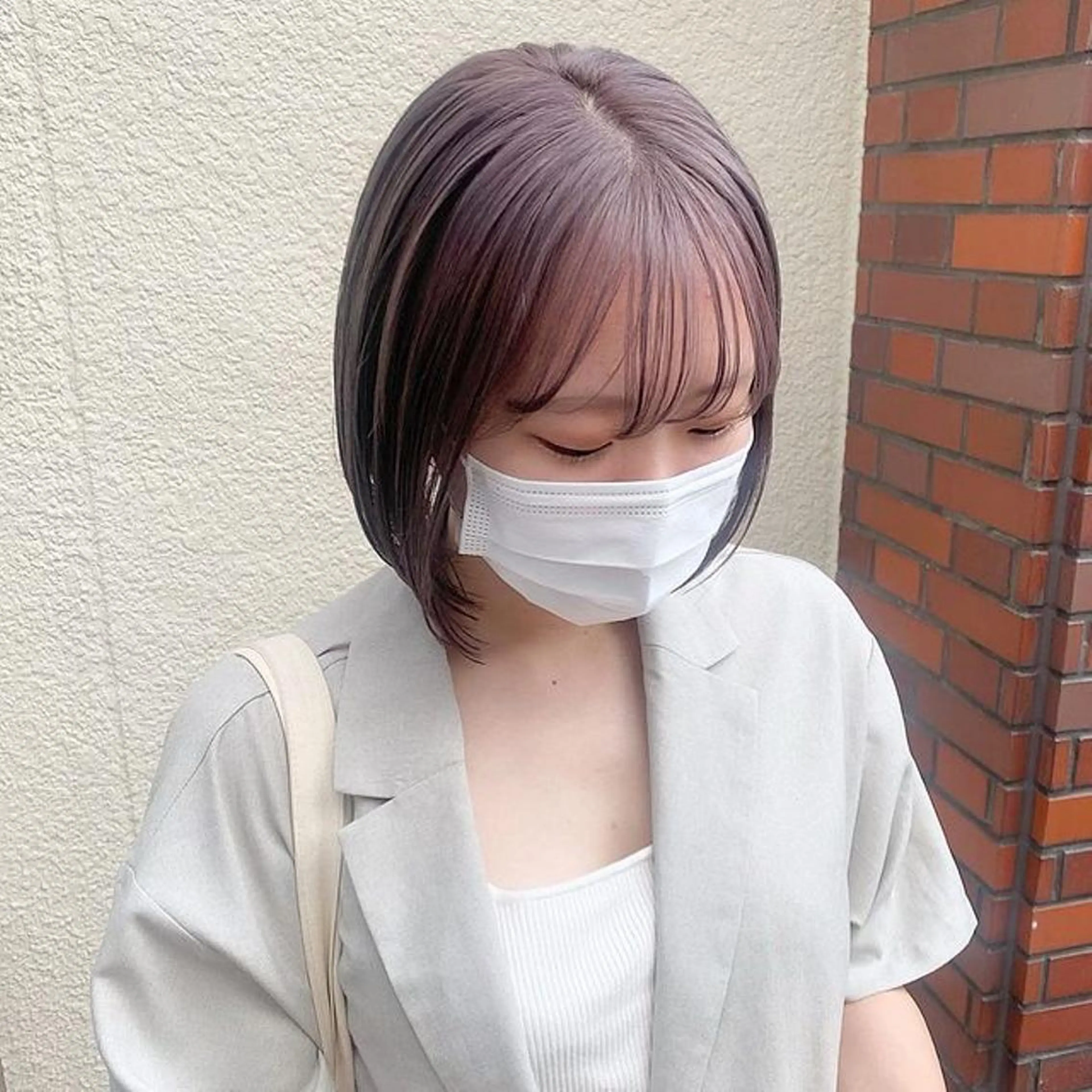 ショート カラー 髪質改善 Noe心斎橋店のヘアスタイル