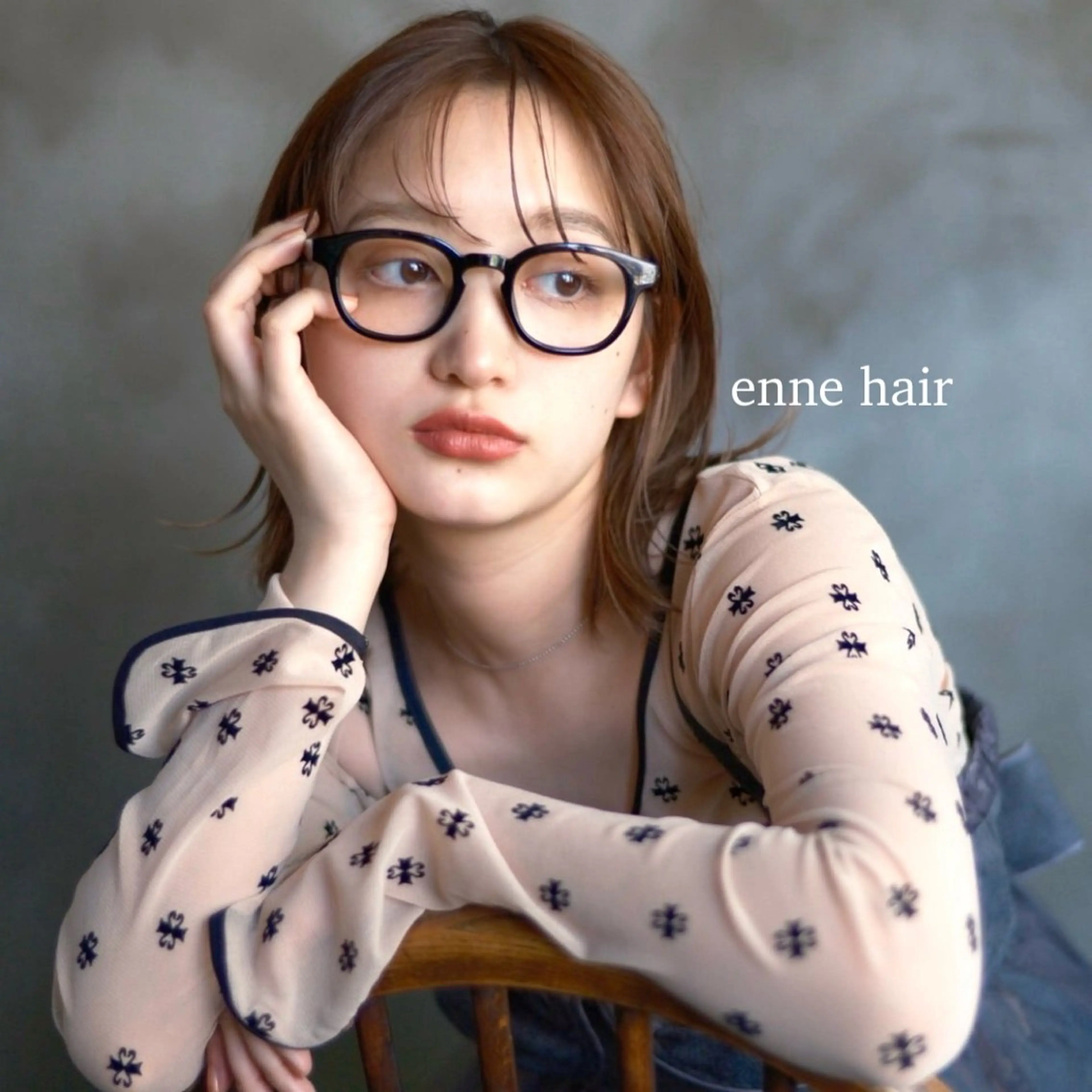 ミディアム ボブレイヤー ボブ レイヤーカット ウルフカット ウルフレイヤー enne hair&organic所属・🌟髪質改善メテオ カラーenne🫧のヘアスタイル