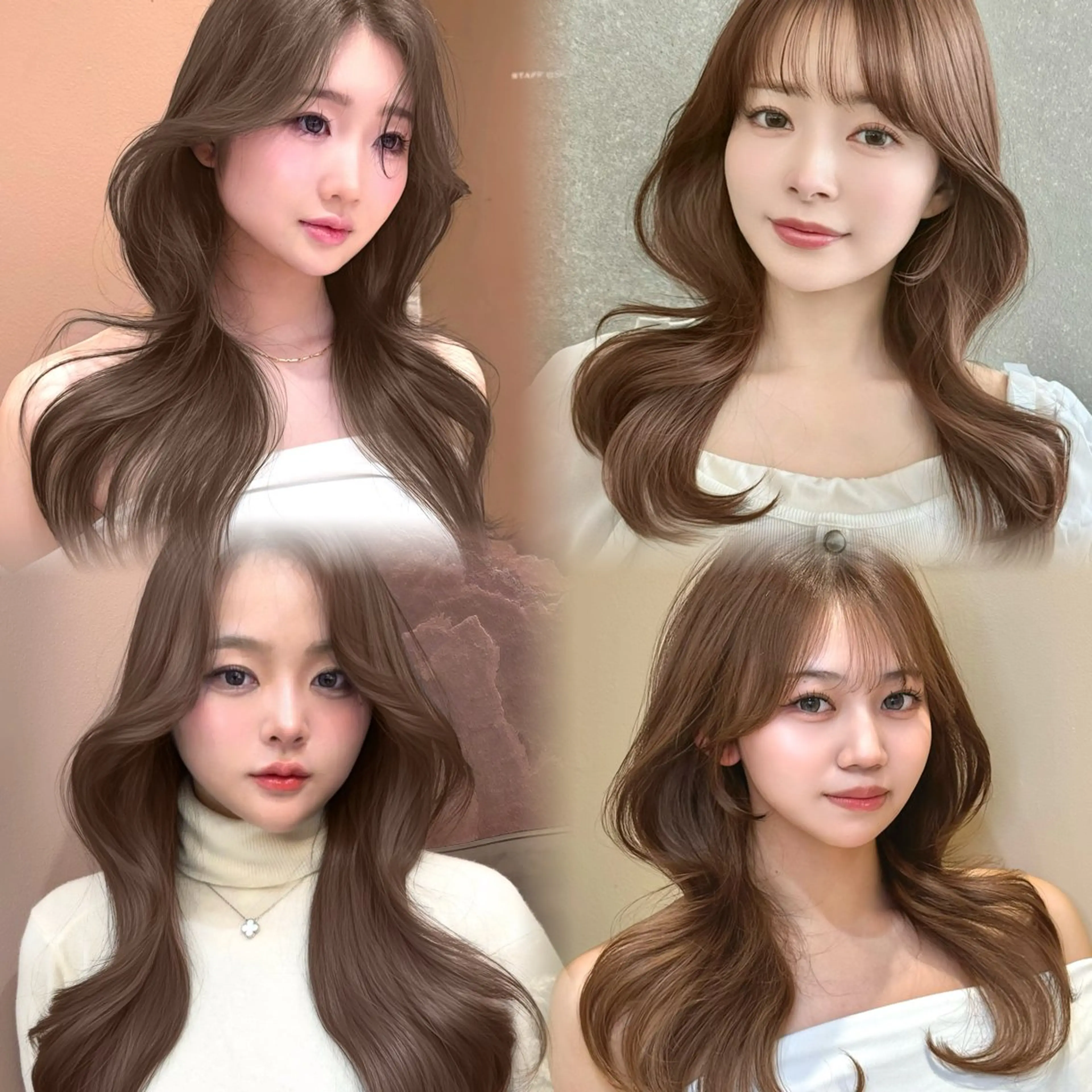 ロング 縮毛矯正/レイヤー 韓国/顔まわり/夢音のヘアスタイル