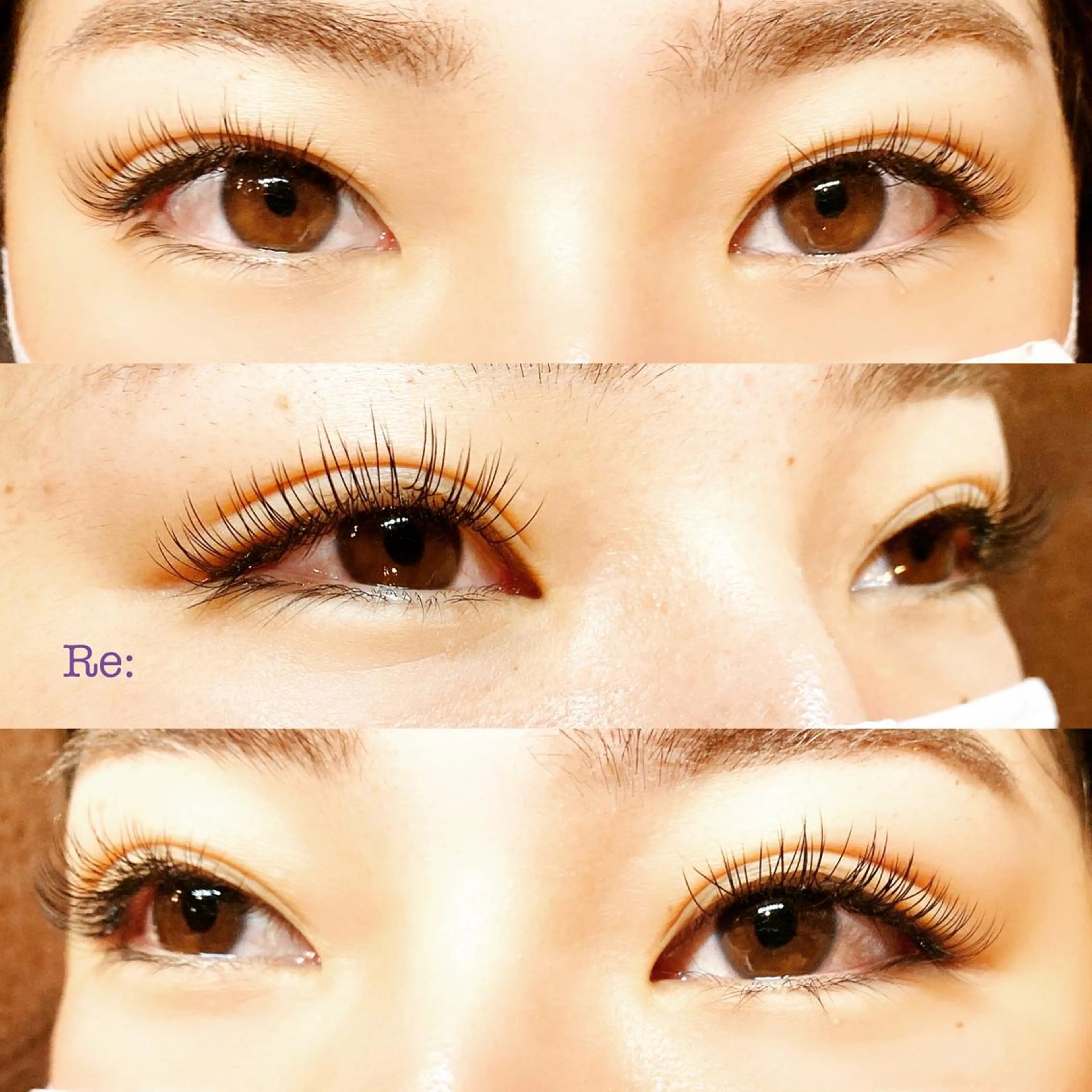 マツエク・マツパ Dカール フラットラッシュ ゴージャス Lash Re：のマツエク・マツパデザイン