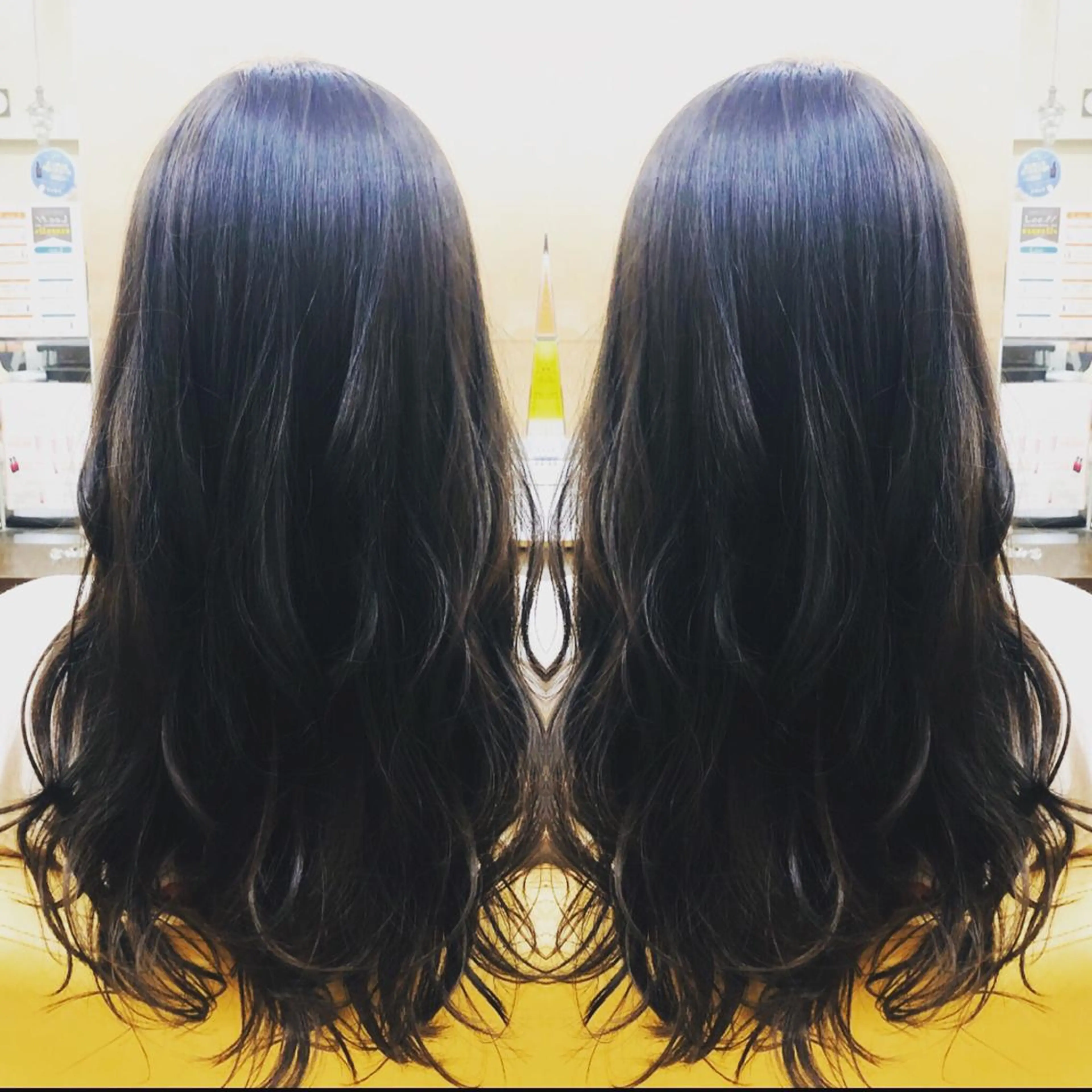 ロング パーマ 地毛風ストレート ⚡️下ノ村柊斗⚡️のヘアスタイル