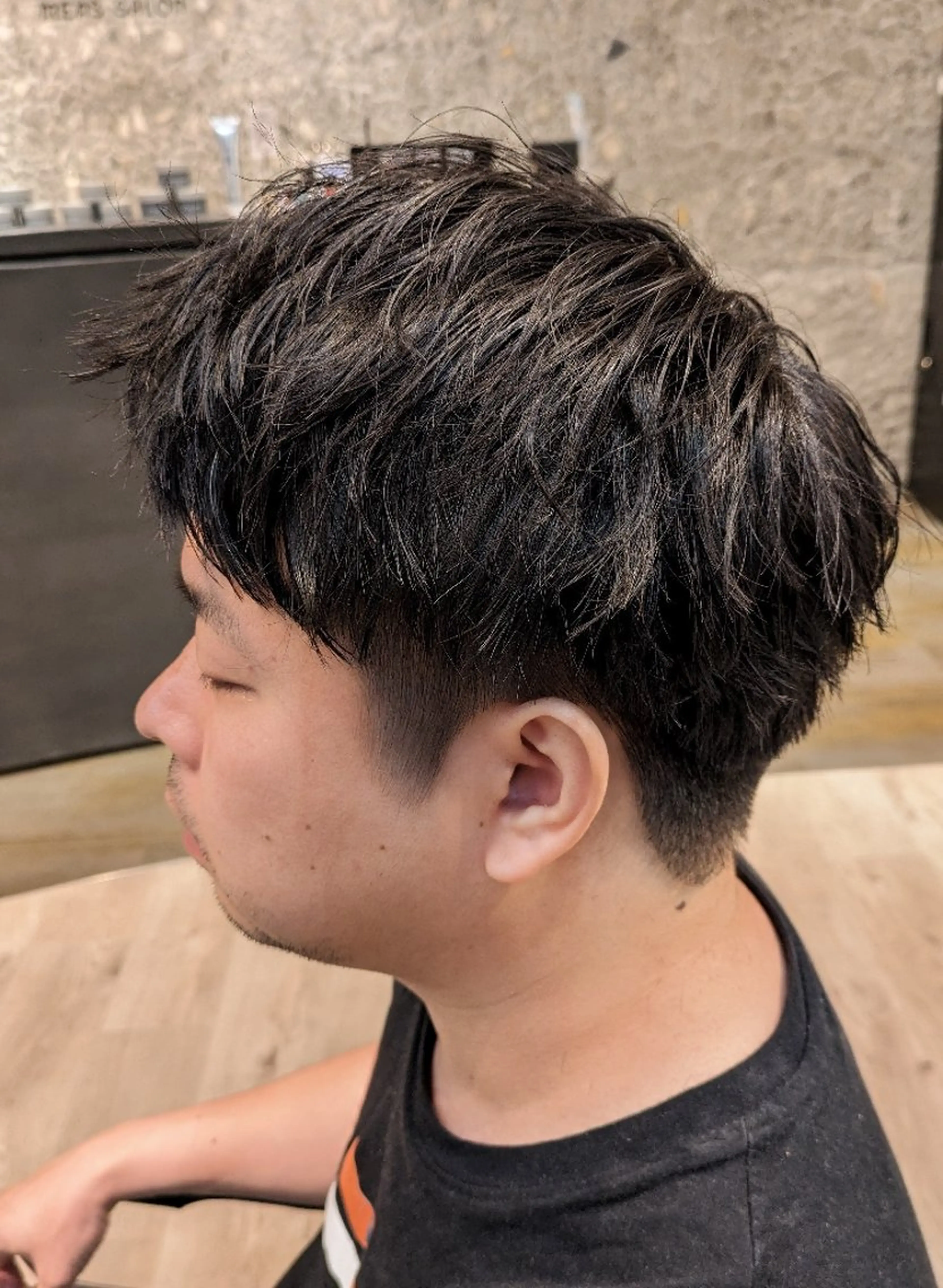 ショート メンズ マッシュ メンズパーマ ショートヘア men's salon Gaudi三宮店所属・こだっく /メンズカットのヘアスタイル