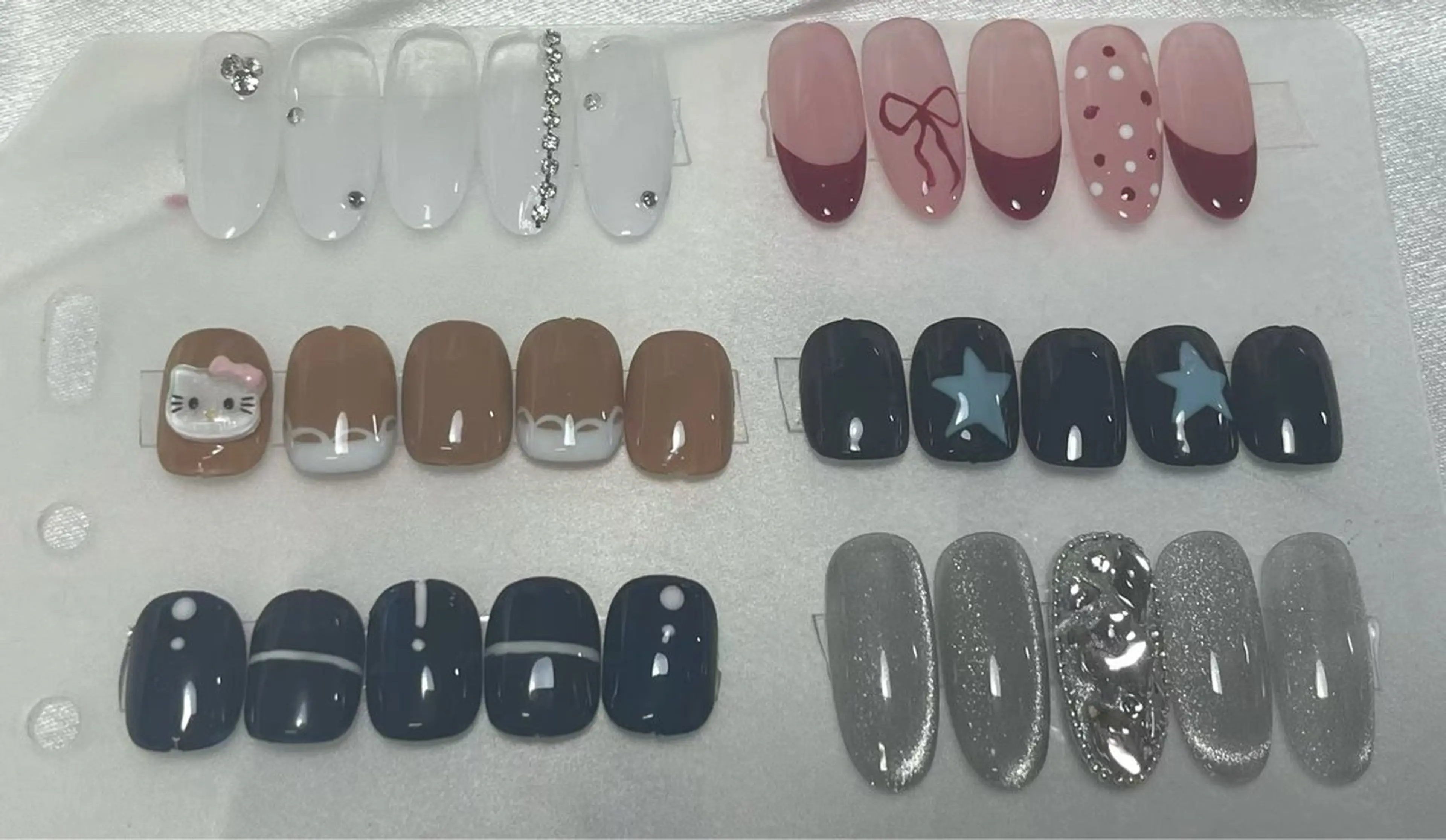 ✨モデル練習メニュー✨🌸左写真通りデザイン🌸自爪限定🌸リクエストが必要。の写真