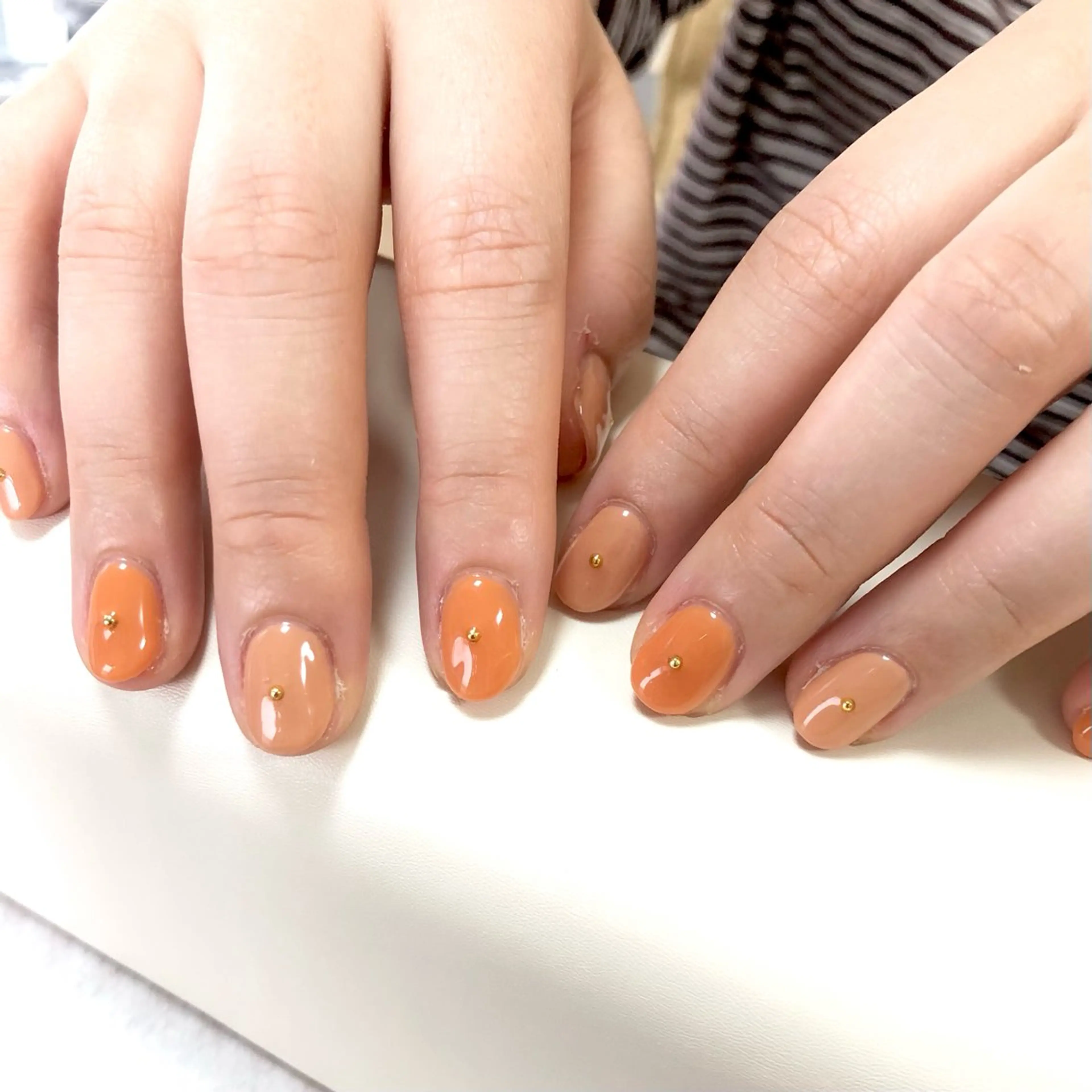 ネイル ニュアンスネイル オレンジ meeho所属・salon *meehoのネイルデザイン