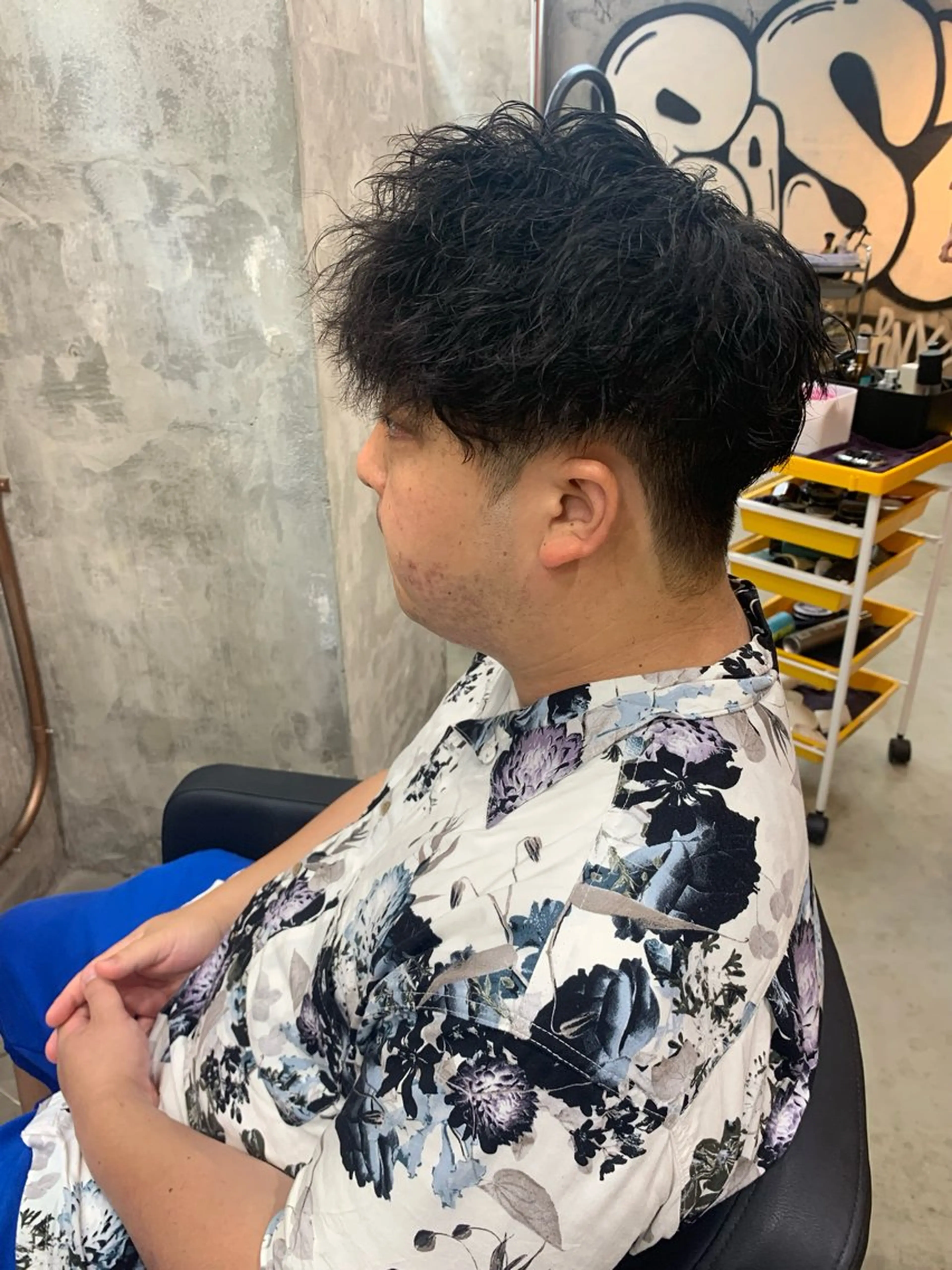 パーマ メンズ マッシュ メンズパーマ ツイストスパイラルパーマ スパイラルパーマ カット パーマ ⚡️メンズパーマ特化 mens支持◎/忠地のヘアスタイル