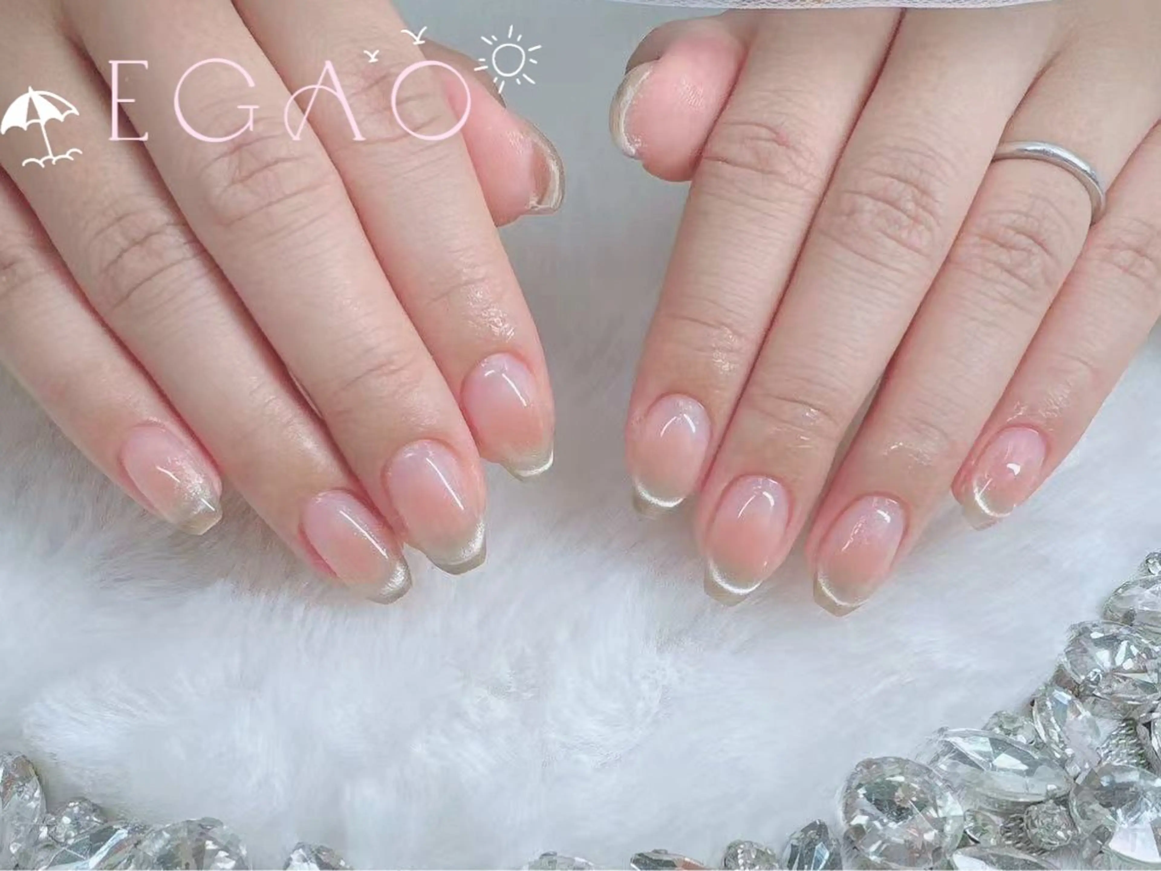 ネイル アートネイル フットネイル フレンチネイル ジェルネイル グラデーション ハンドネイル Egao Nail Salonのネイルデザイン