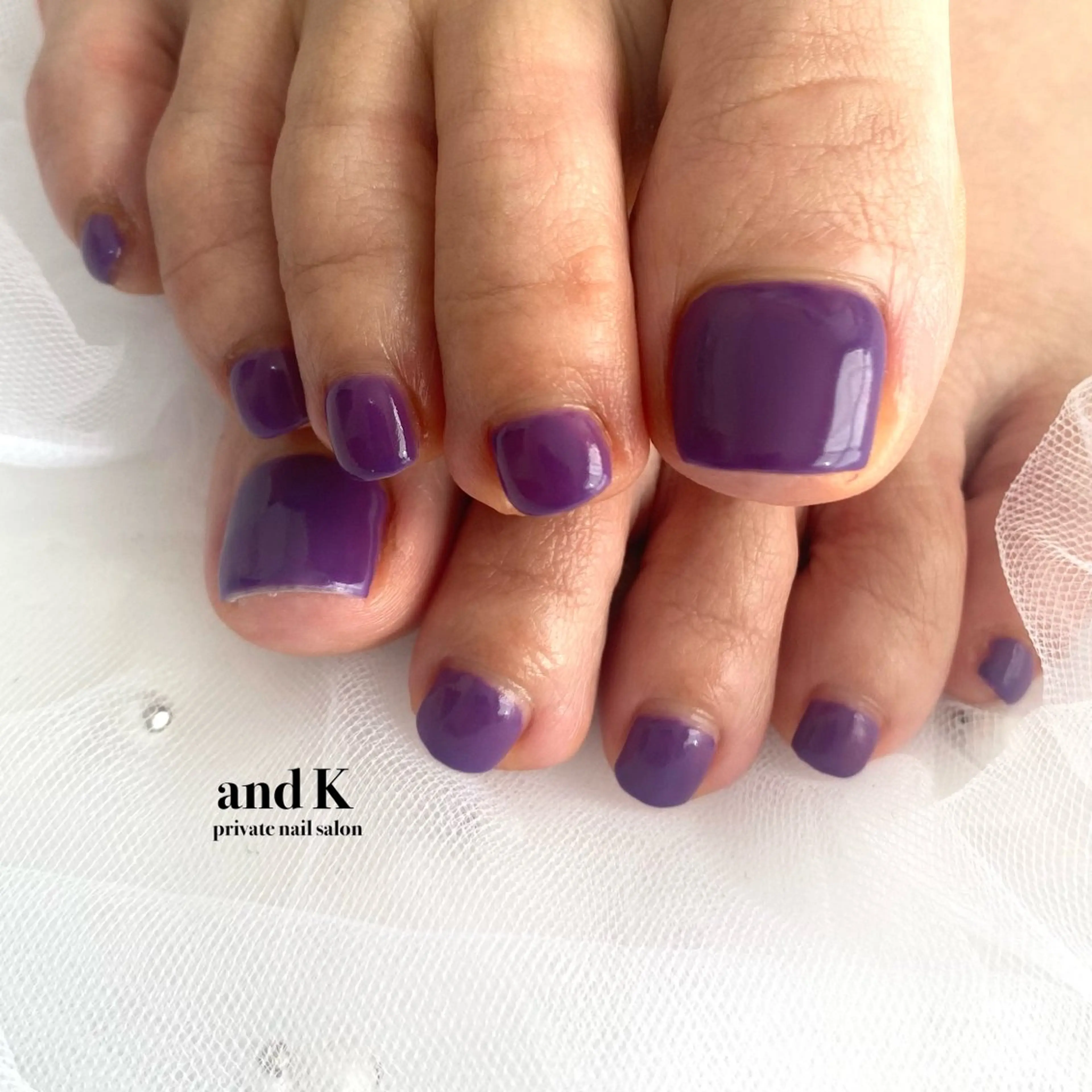 ネイル フットネイル andK nail salonのネイルデザイン