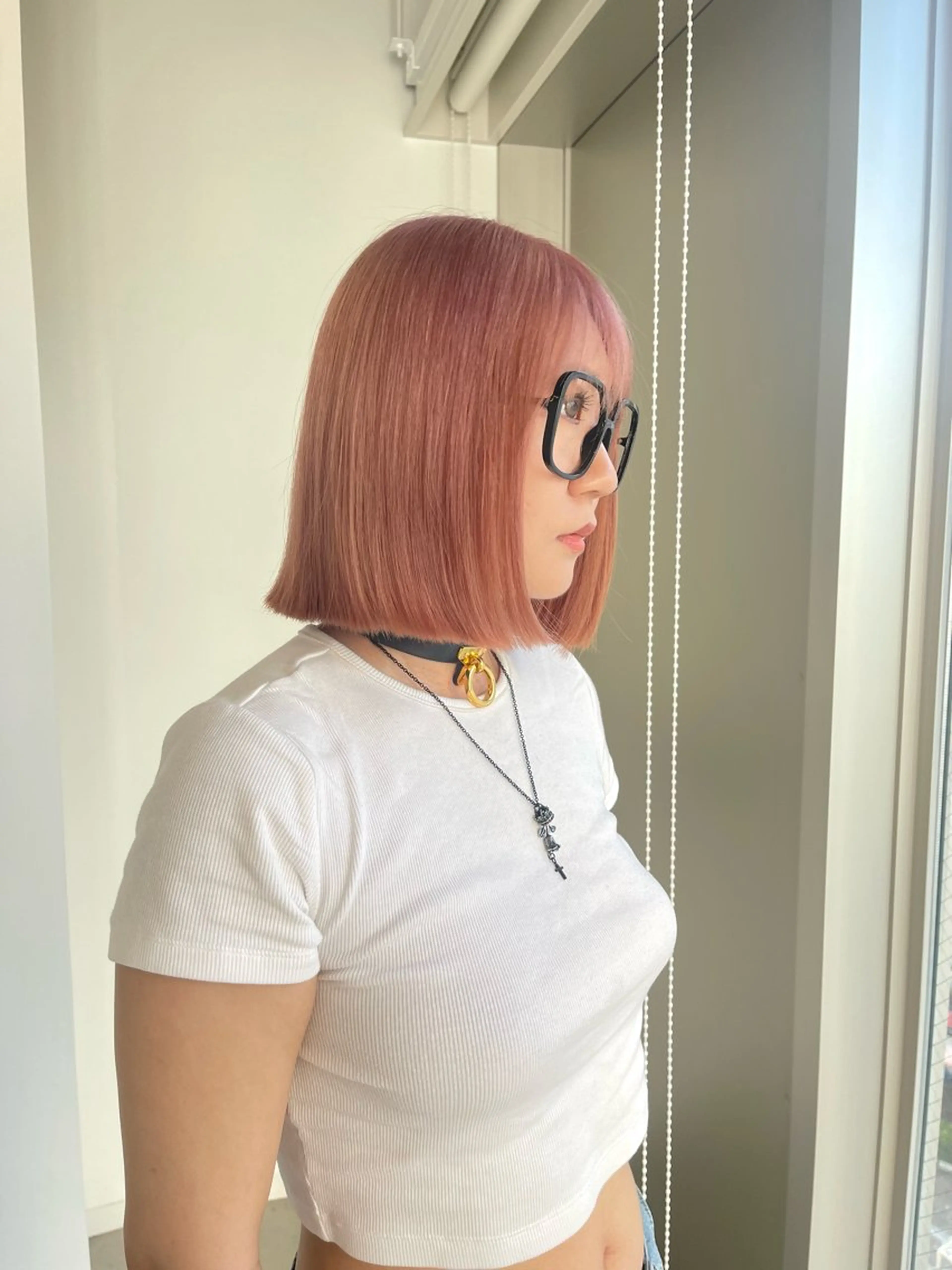 ショート カラー ヘアカラー トリートメント 店長　MANAMI ／ブリーチ／骨格ボブのヘアスタイル