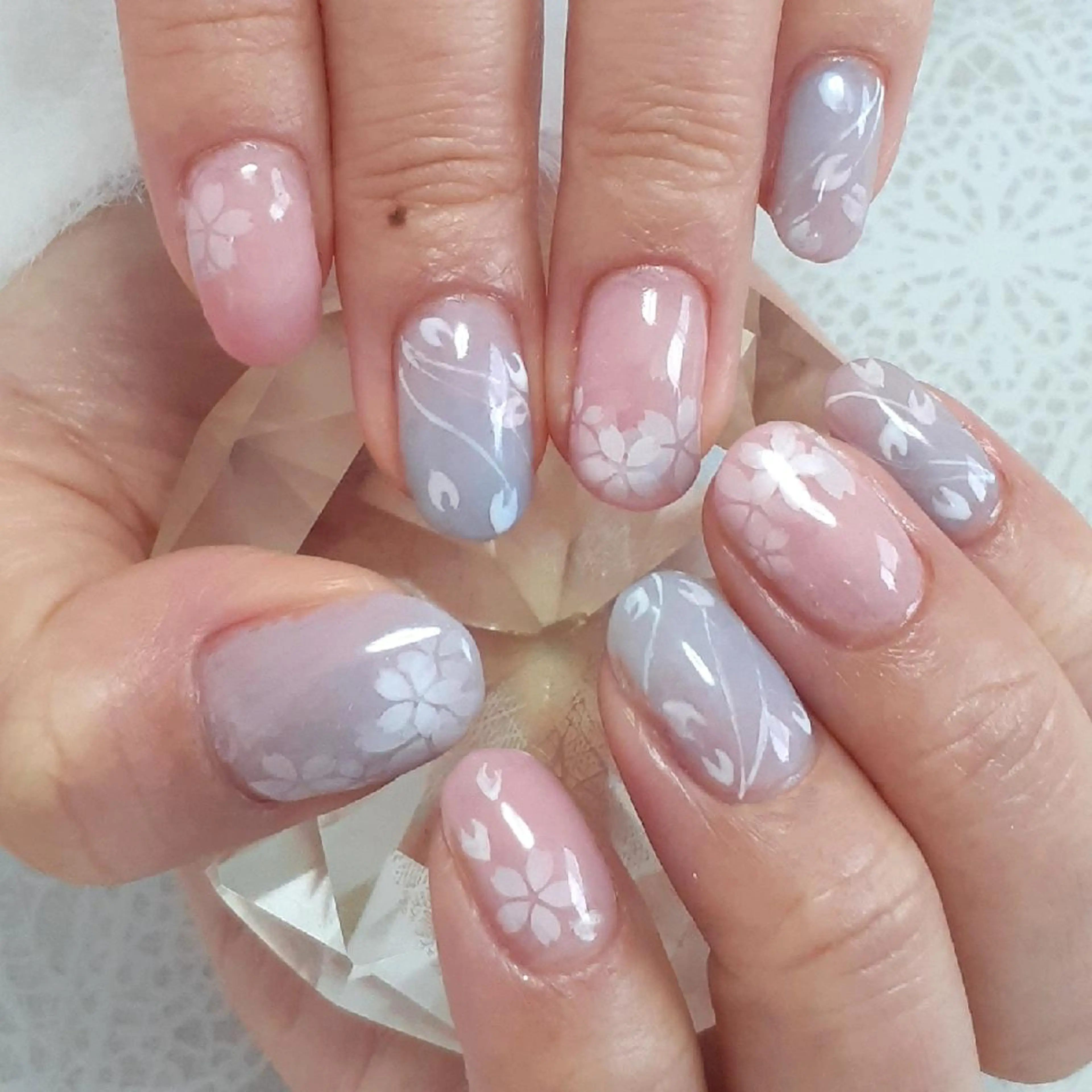 ネイル 桜ネイル パステルネイル ハンドネイル 池元 真由美のネイルデザイン