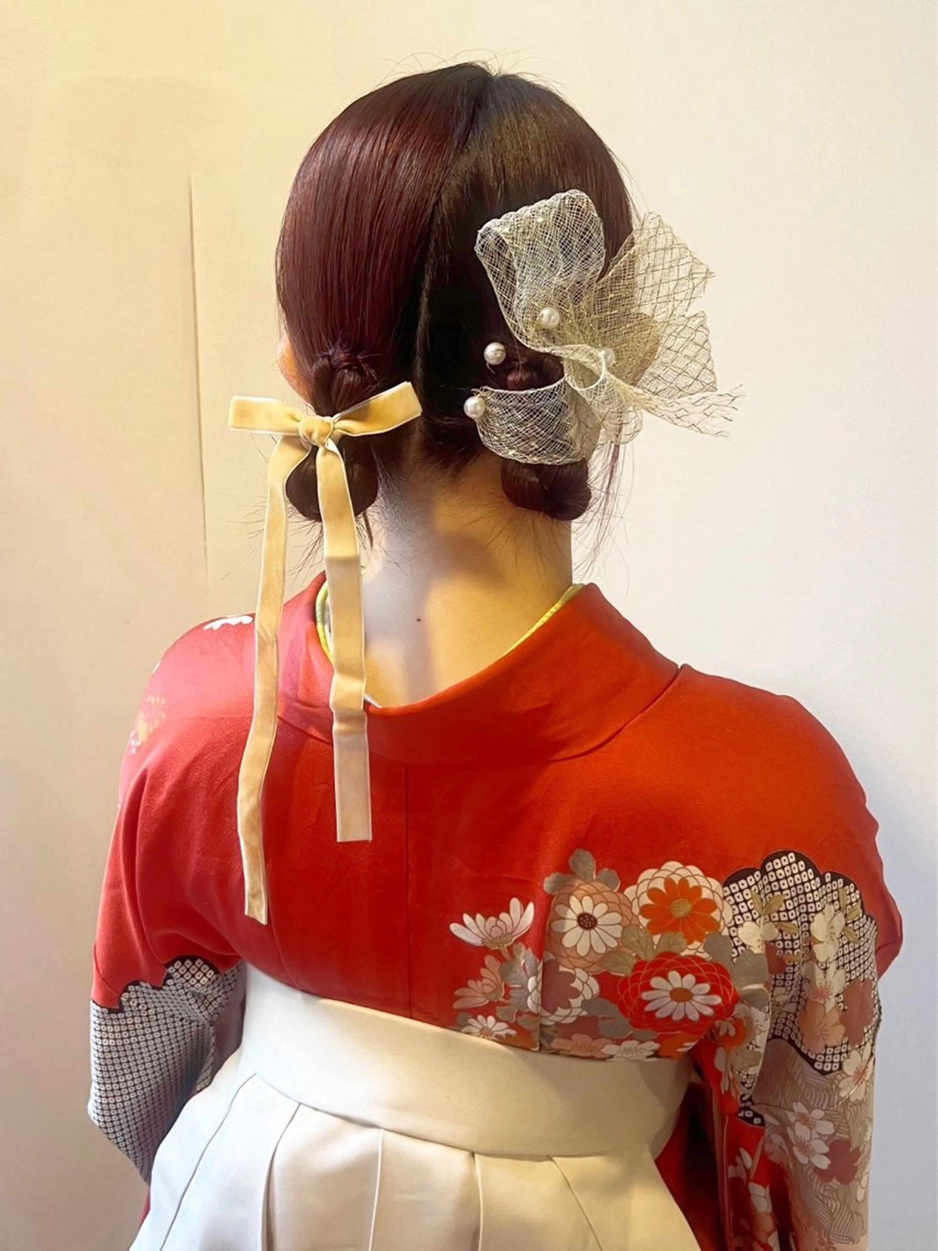 セミロング ヘアアレンジ ヘアセット 羽エクステ/シール エクステ/横浜駅5分のヘアスタイル