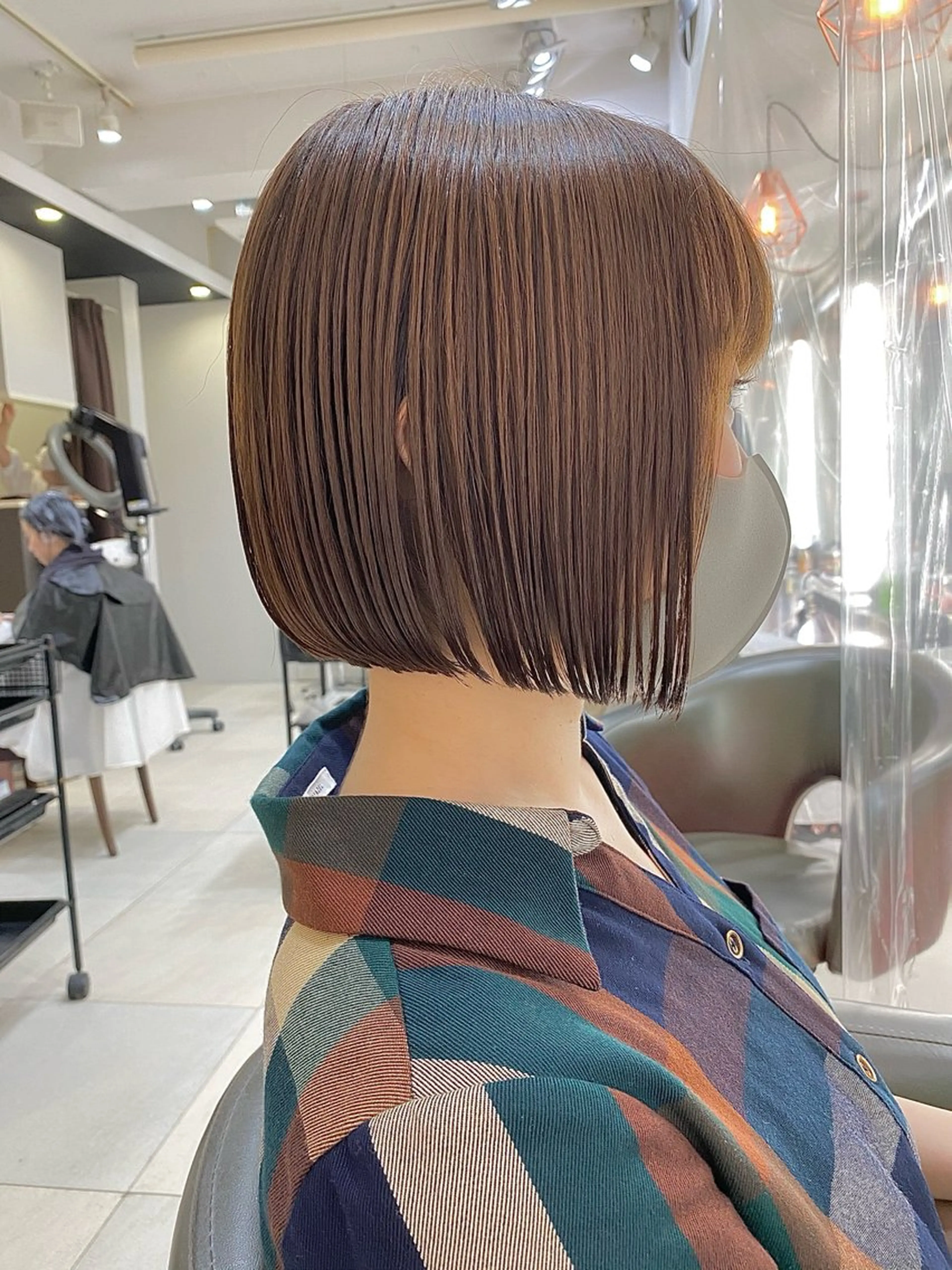 ショート カラー ボブ ボブ/レイヤー /植原健太のヘアスタイル