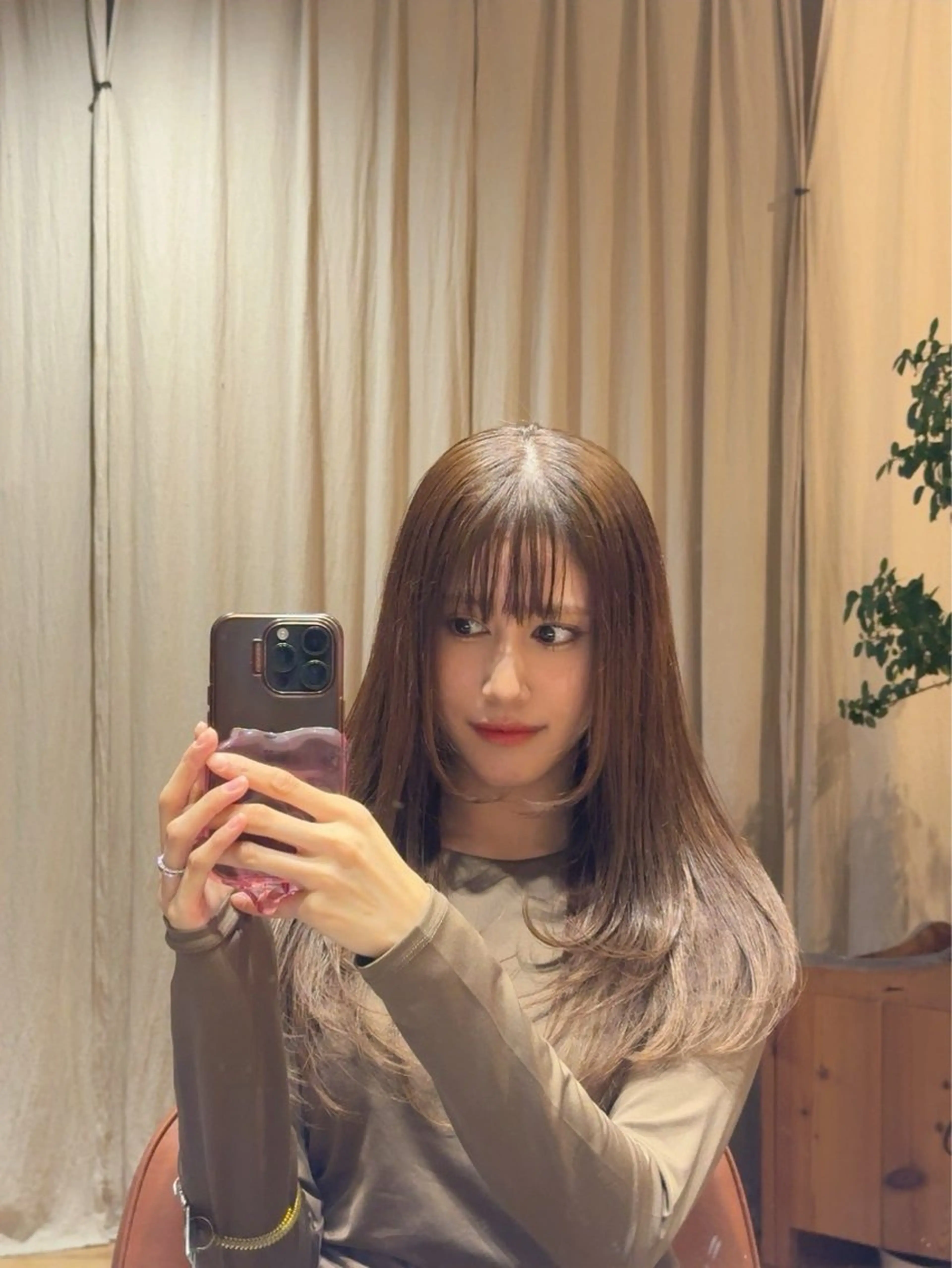 ロング hair salon komorebi所属・韓国風/レイヤーカッ トmanamiのヘアスタイル