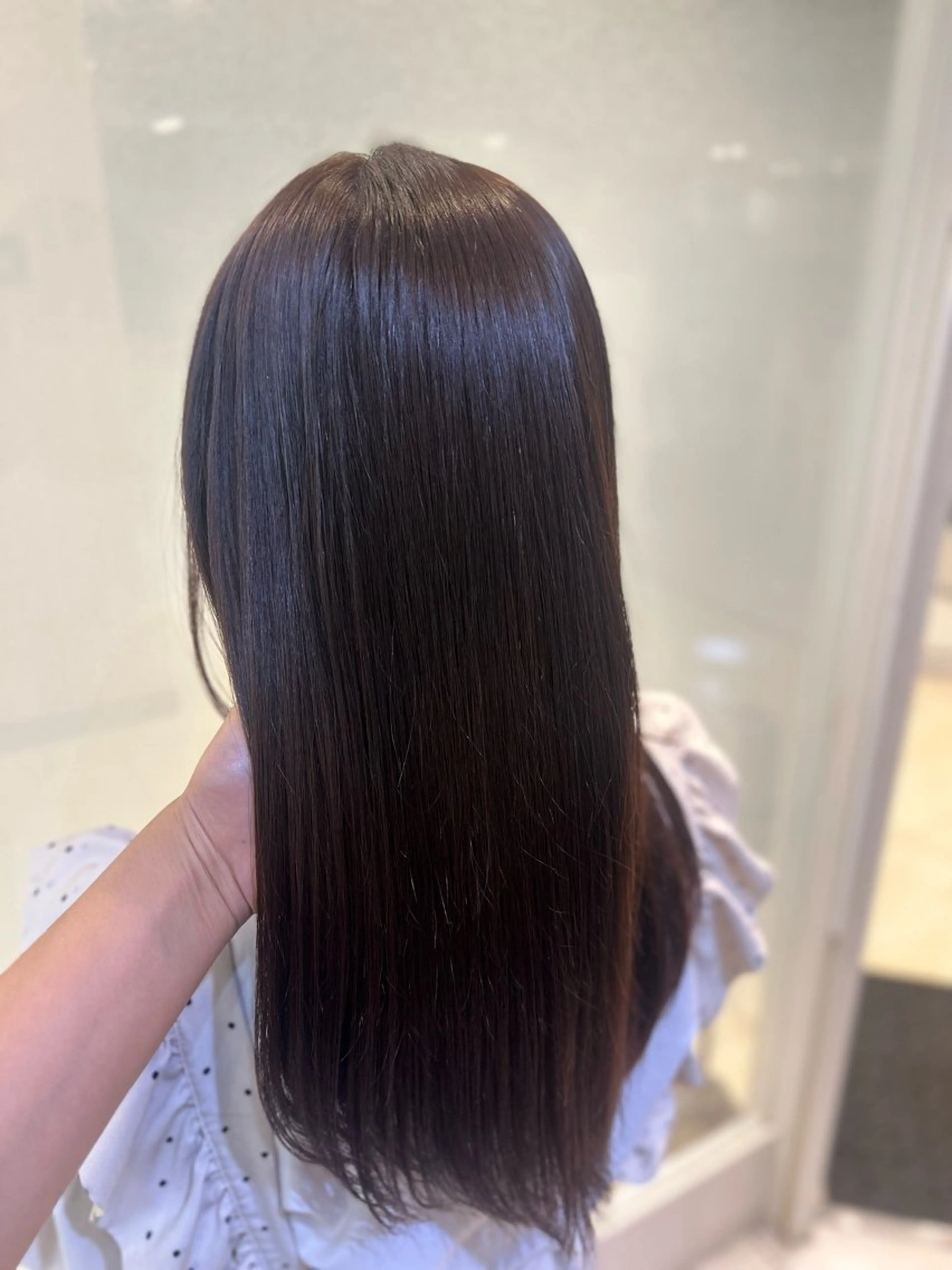 セミロング カラー カット ヘアカラー トリートメント 艶質改善/縮毛矯正 ササキナツミのヘアスタイル