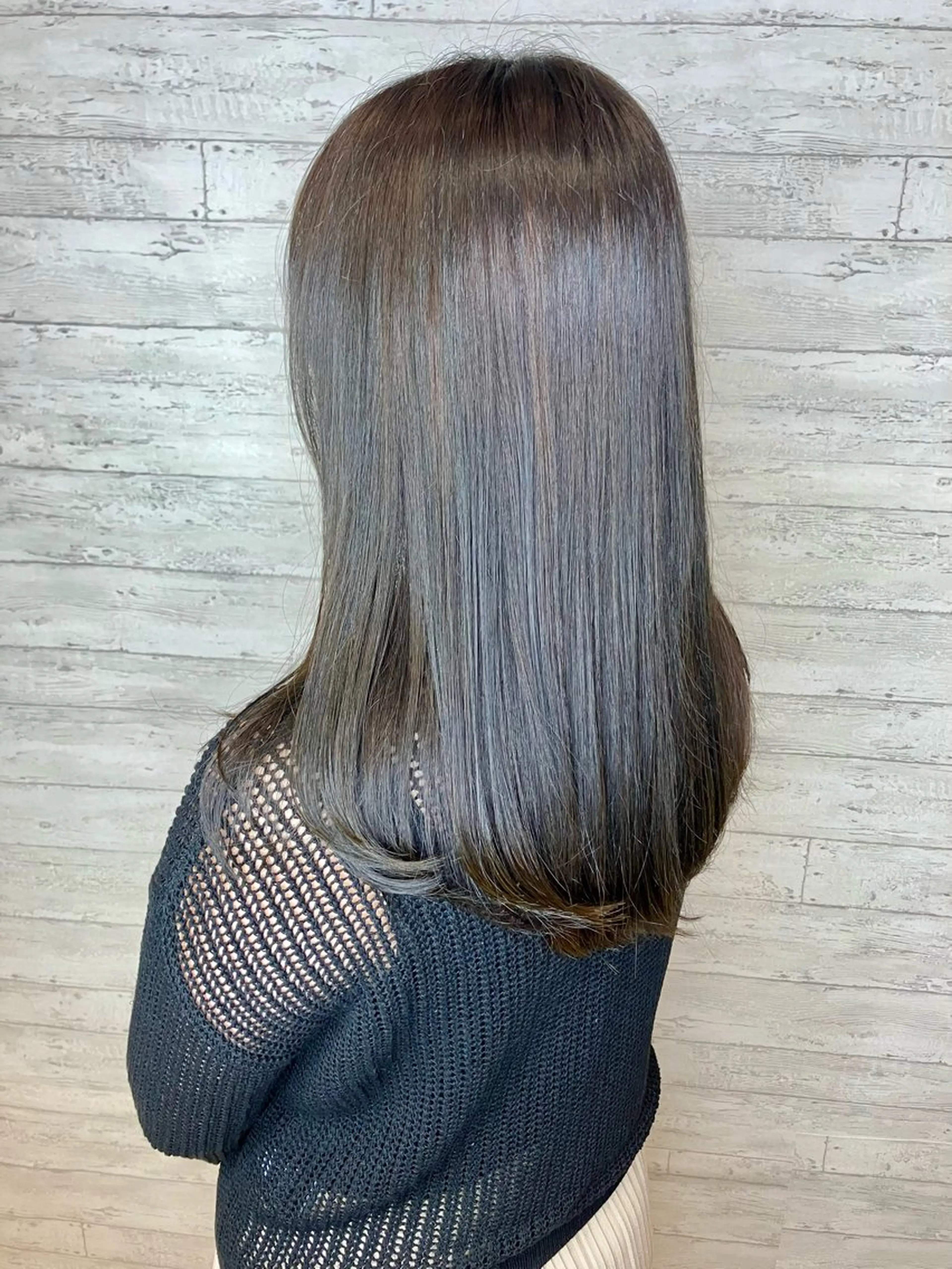 セミロング カラー 小池 穂果/ 府中のヘアスタイル