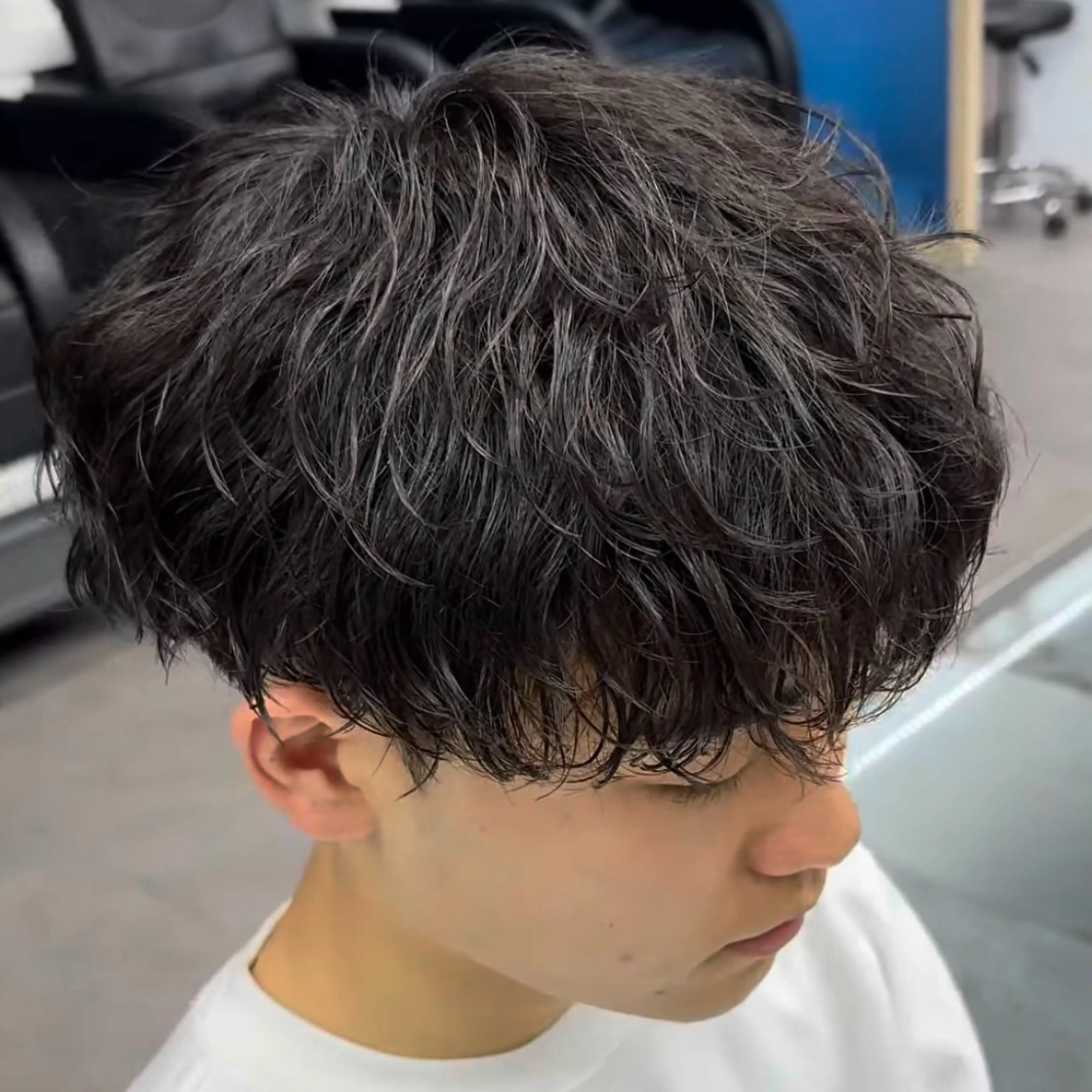 パーマ メンズ カット ハイトーン/パーマ/ メンズ / 櫻本🌐のヘアスタイル