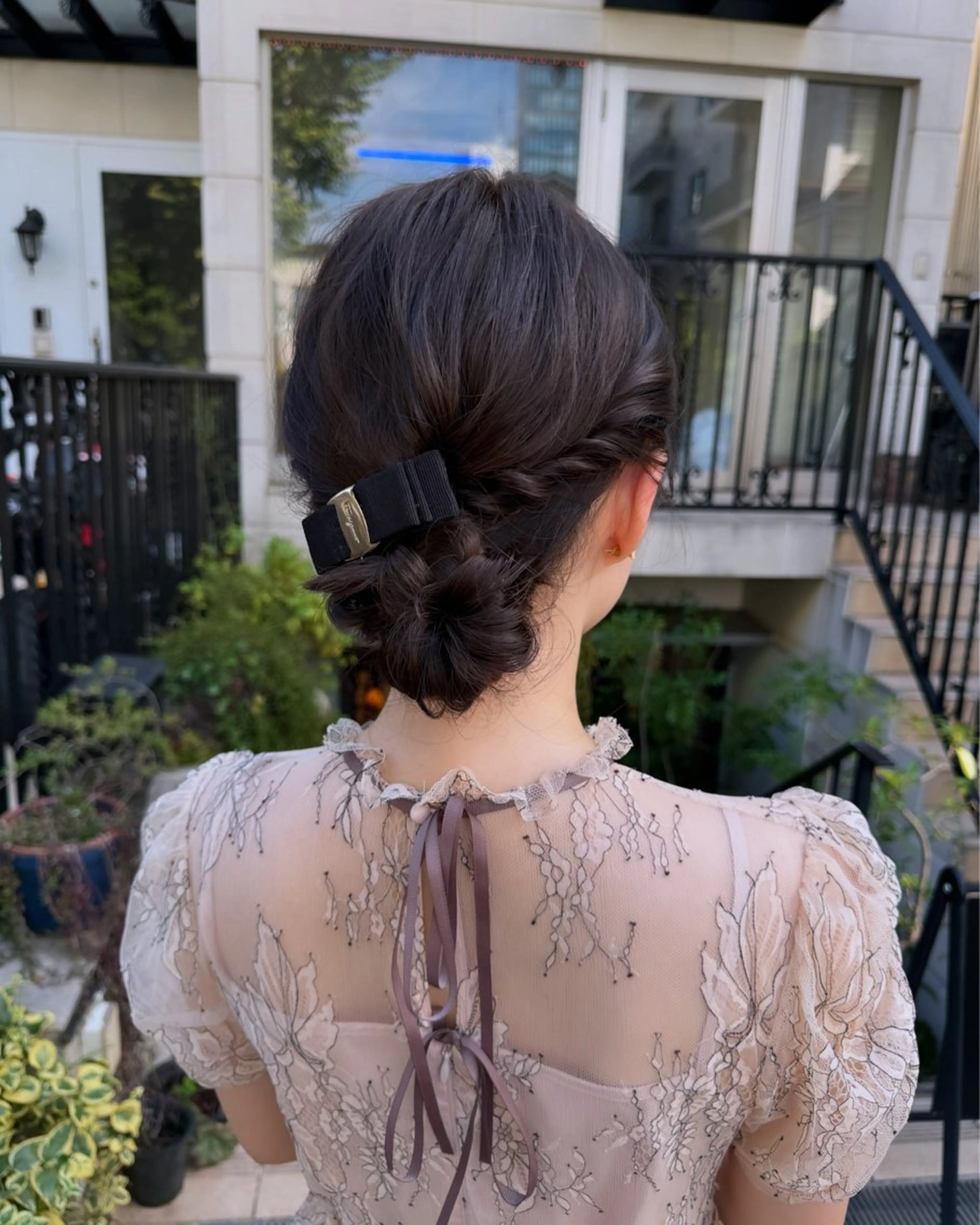 ヘアアレンジ 結婚式・ブライダル ヘアセット 似合わせモテヘア Akari🦢🖤のヘアスタイル