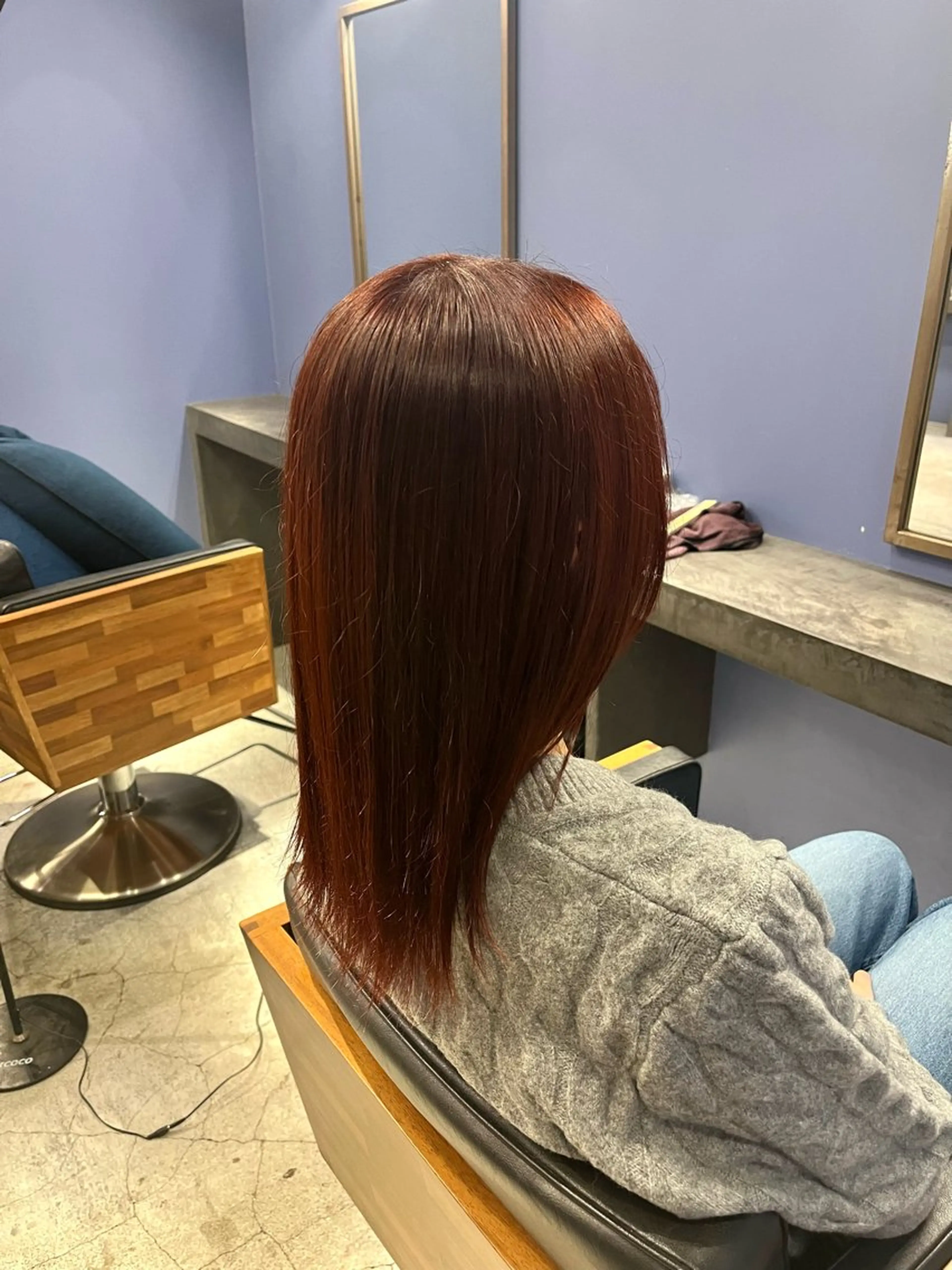 ミディアム カラー ブリーチ ブリーチなしカラー ヘアカラー トリートメント 〖❁田尻千尋| LEONID❁〗のヘアスタイル