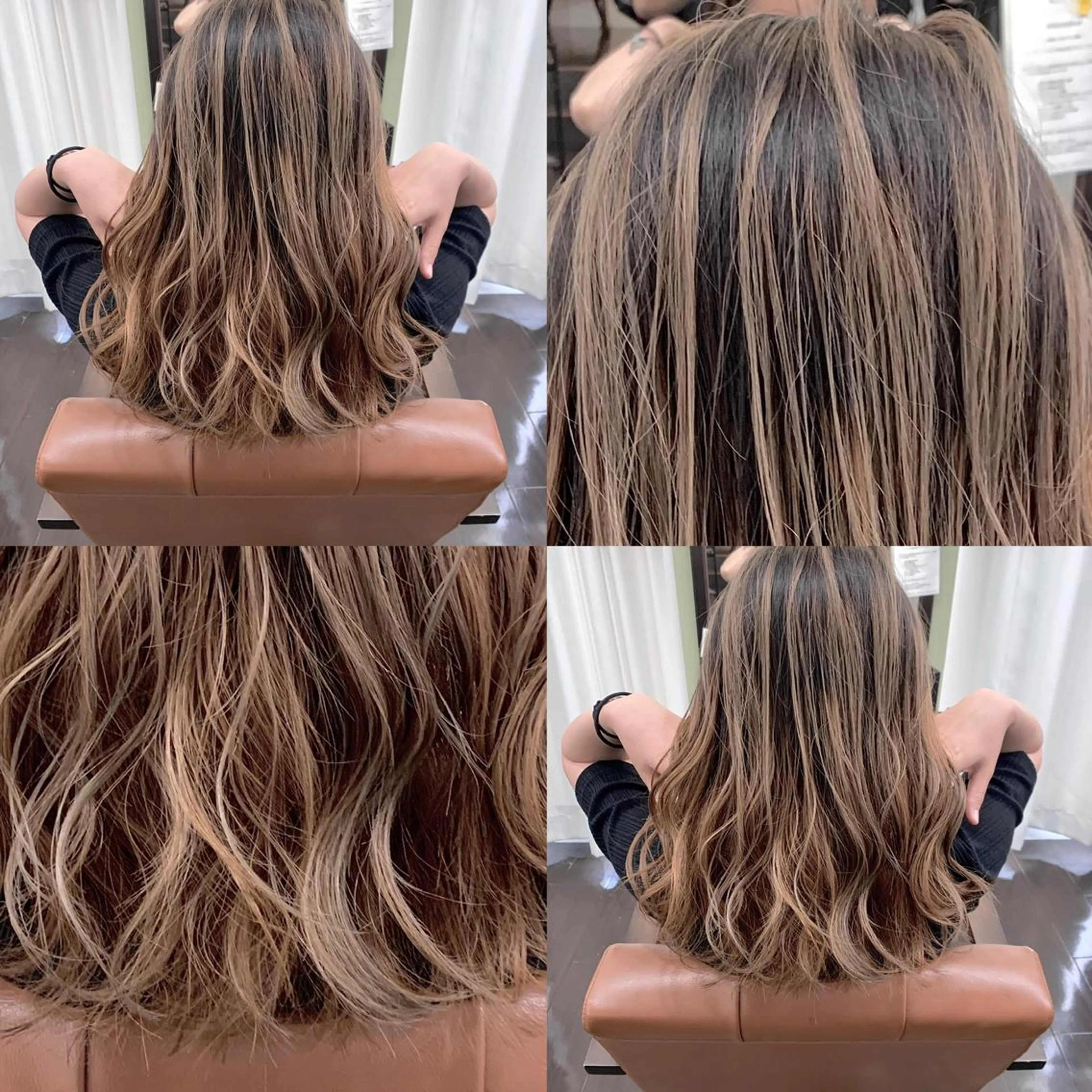 ミディアム レイヤーカット カット ヘアカラー 縮毛矯正 トリートメント ブリーチ毛に縮毛矯正 ✨カラー✨山田 正幸のヘアスタイル