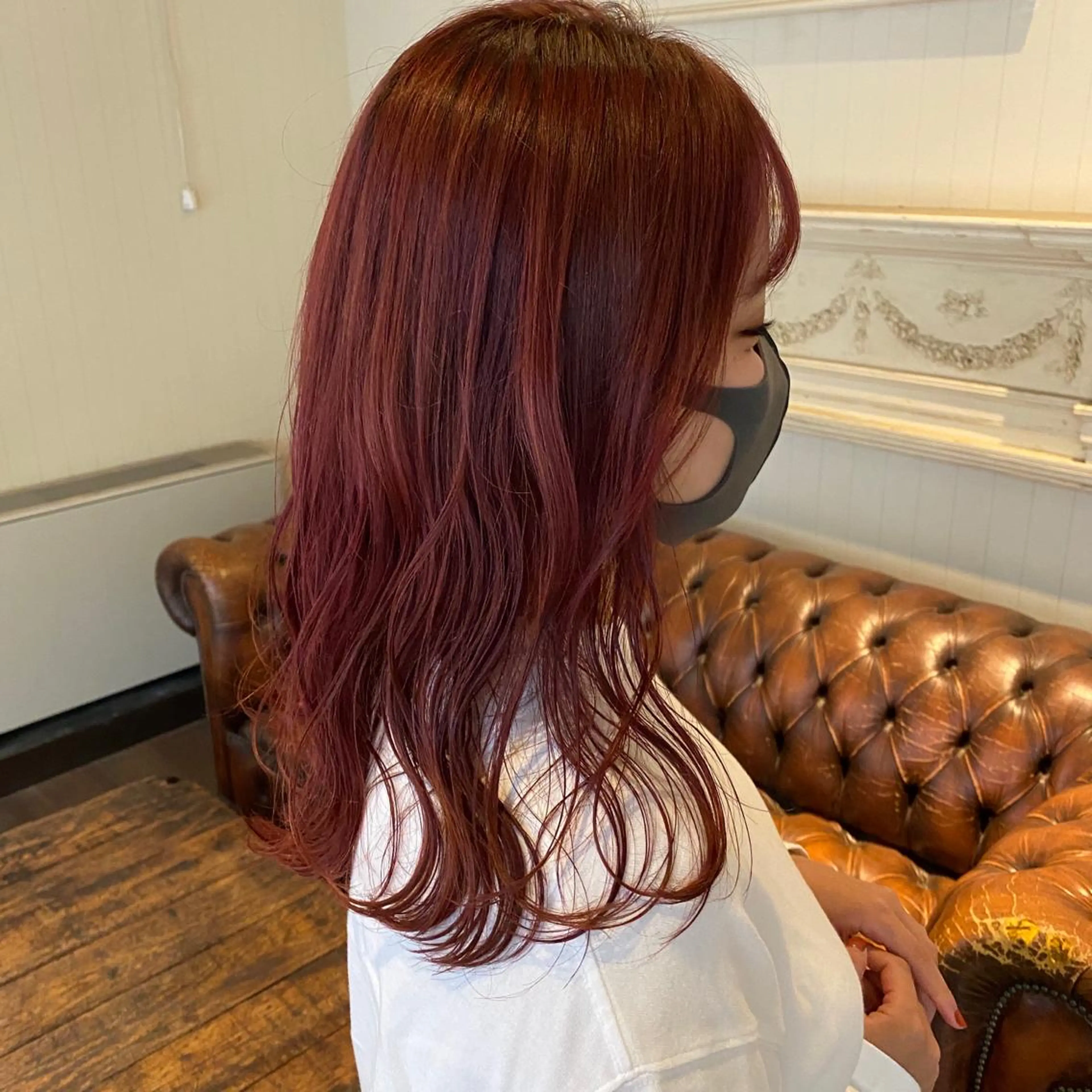 ロング カラー ヘアカラー トリートメント FERIA梅田🖤 透明感カラー🎀のヘアスタイル