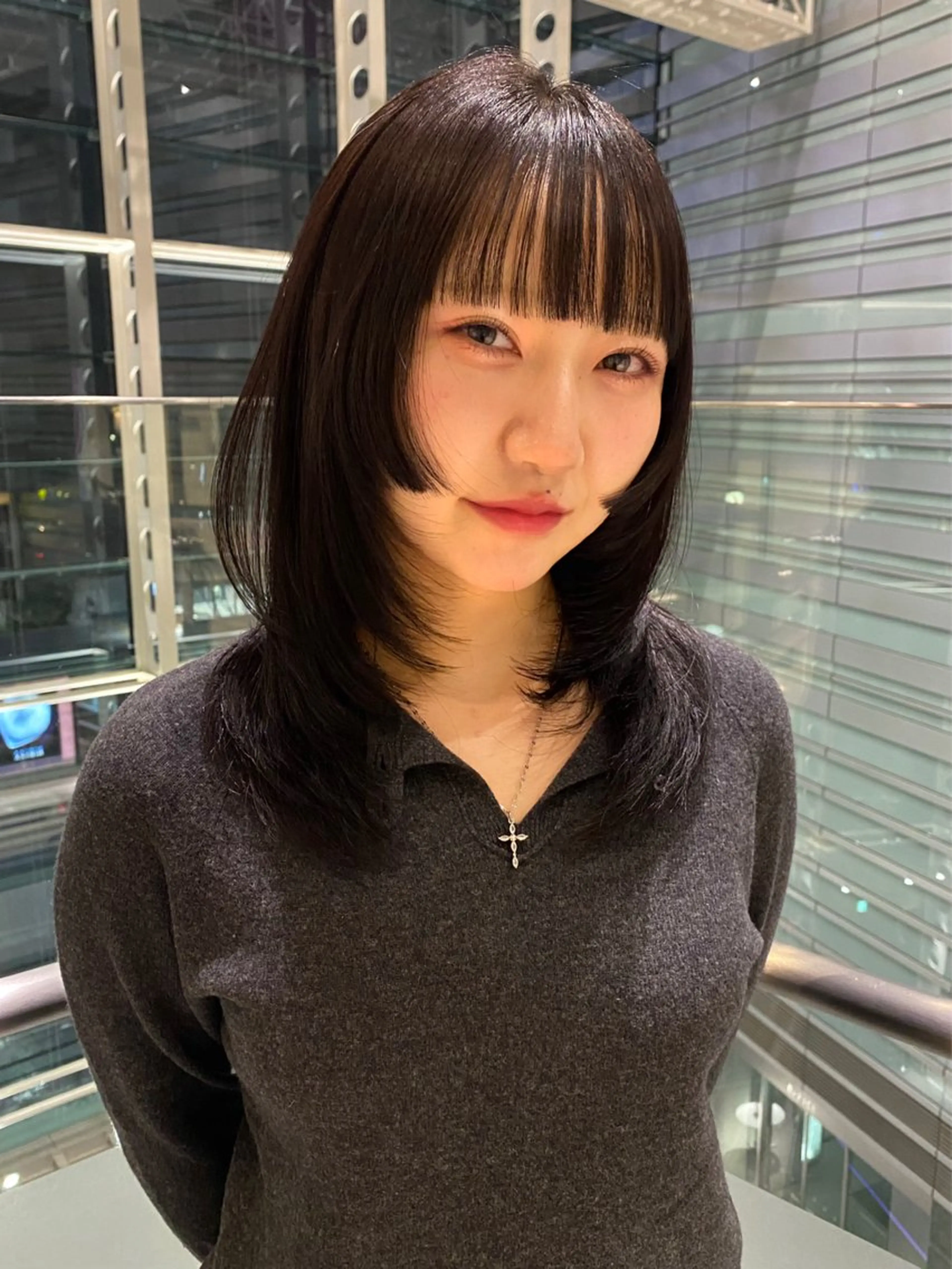 ミディアム カラー カット ヘアカラー トリートメント mai / linoah˚✧のヘアスタイル