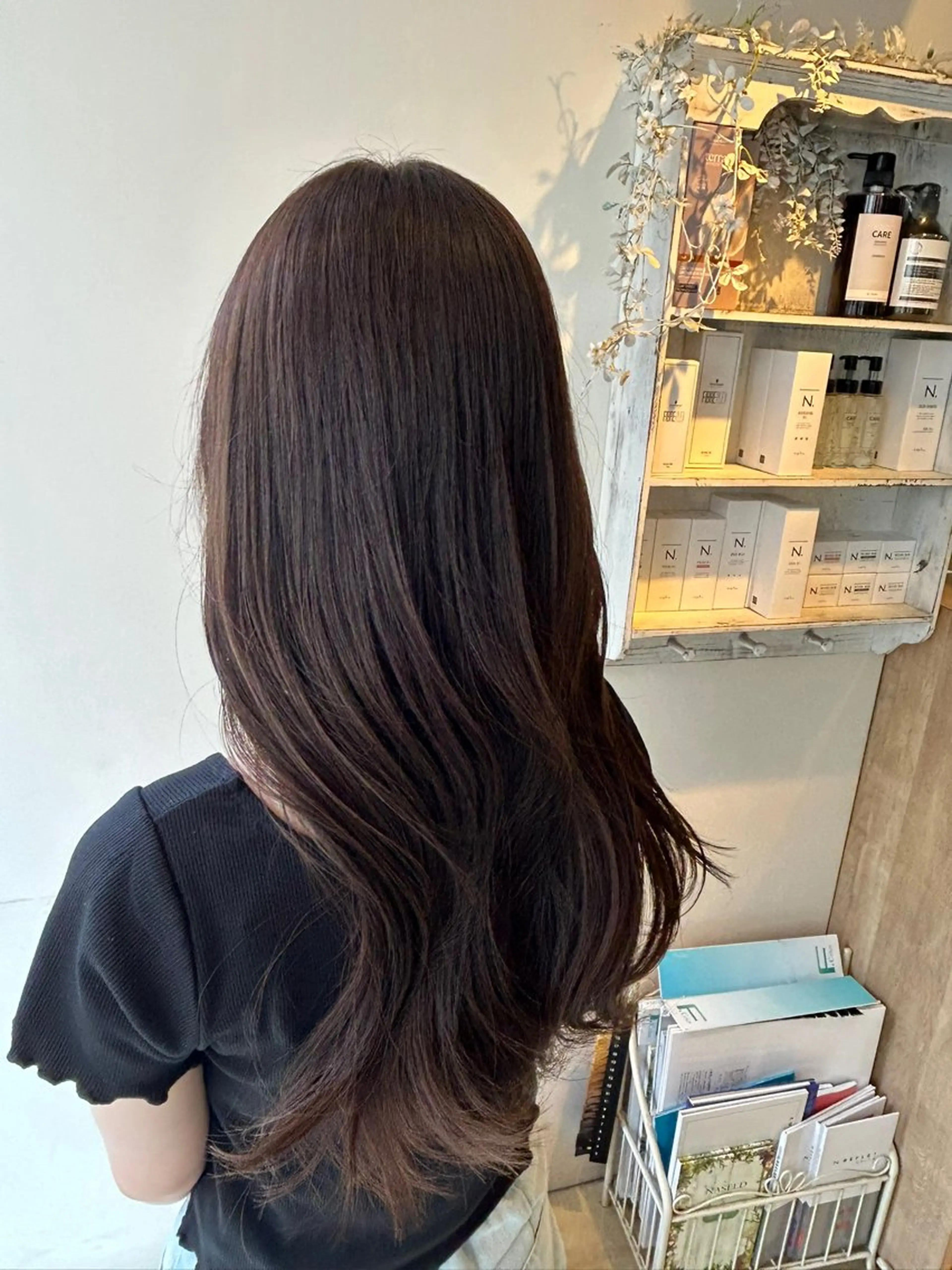 ロング ヘアカラー トリートメント LOREN jiyugaoka所属・山本美月🌙艶カラー 🐈⬛暖色カラーのヘアスタイル