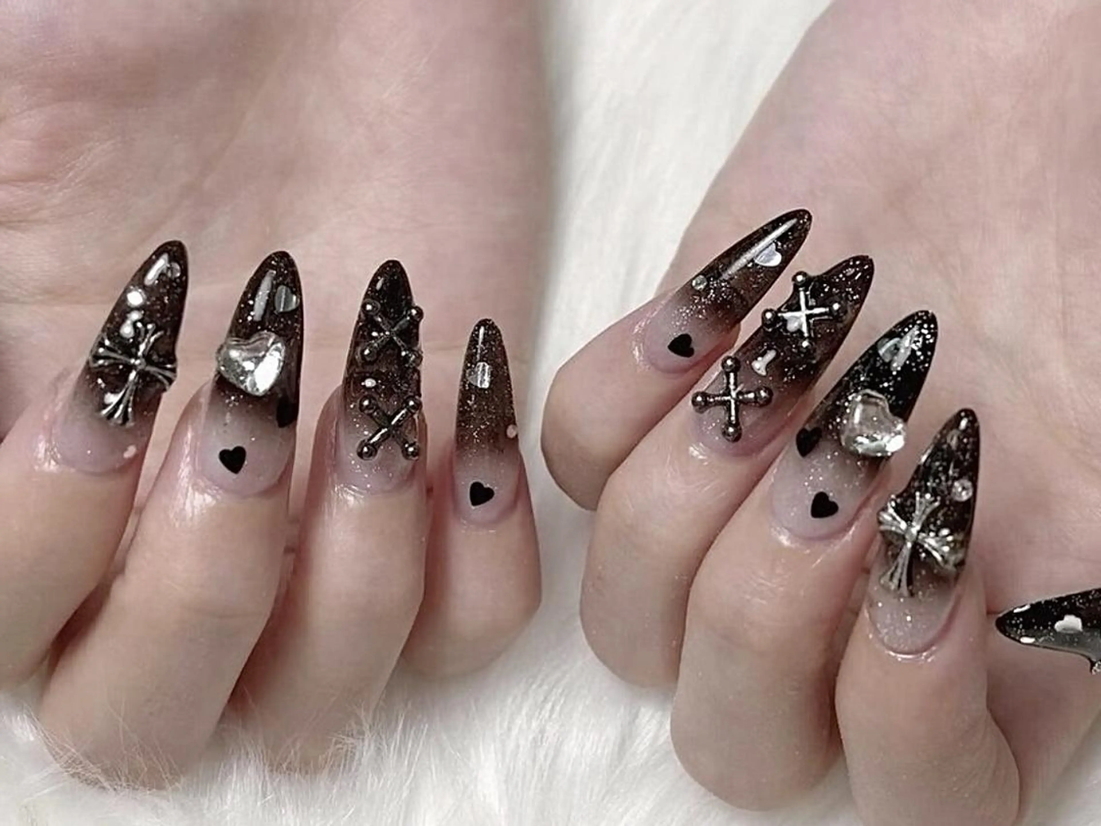 ネイル アートネイル ガーリー マグネットネイル 持ち込み 🎀cute nail🎀トレンドのネイルデザイン