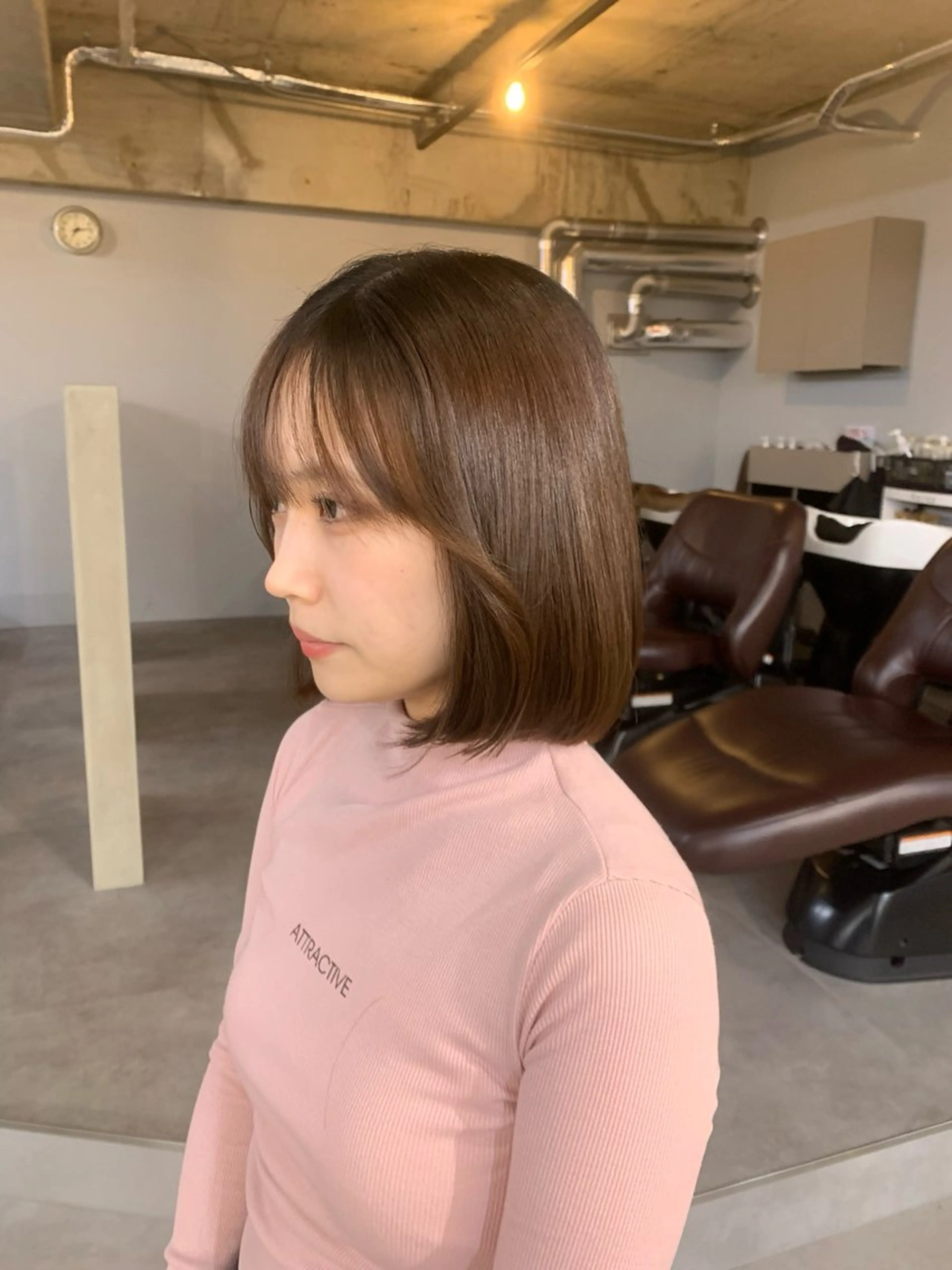 ショート ボブ ニシタニ コハルのヘアスタイル