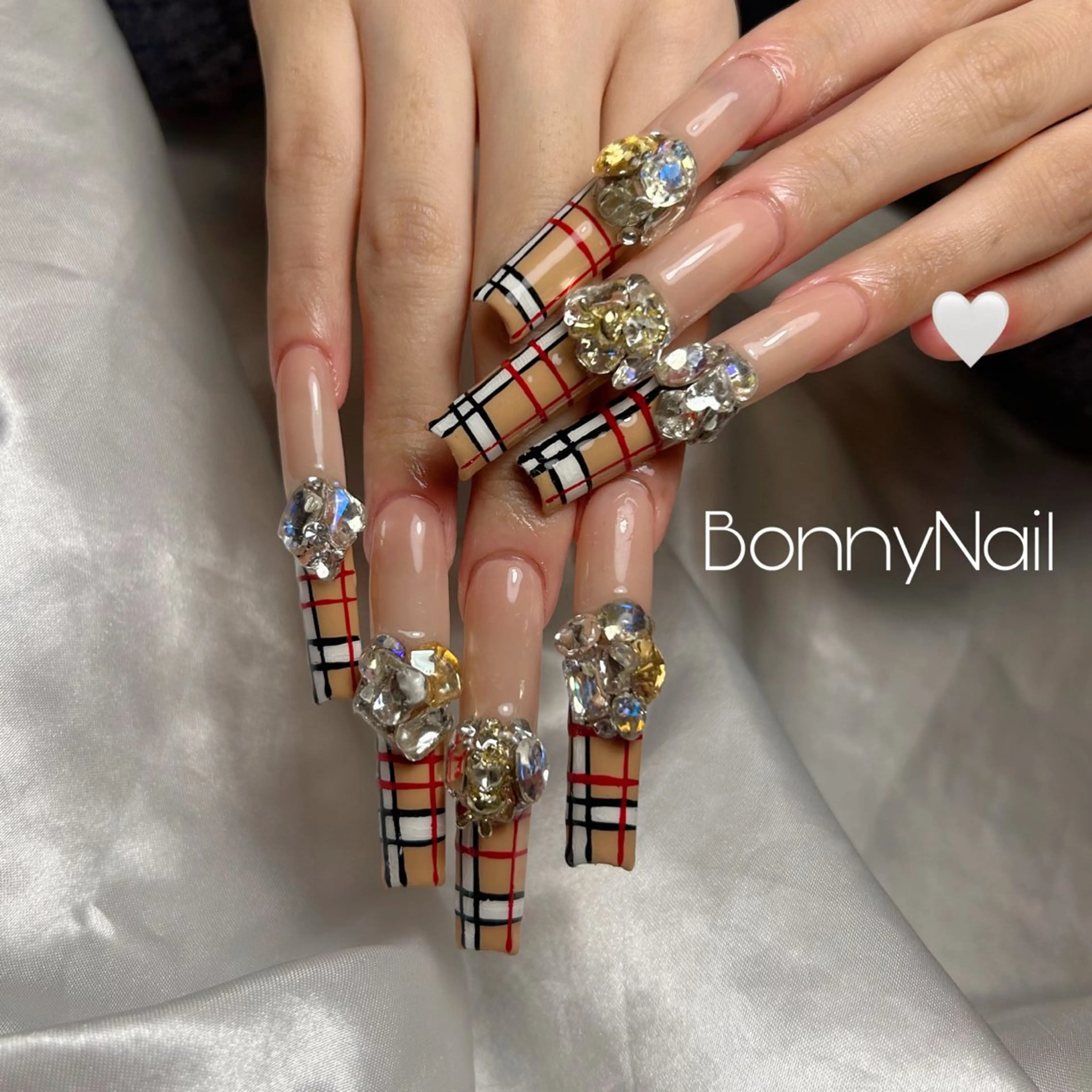 ネイル 長さ出し ロングネイル ネイルチップ ハンドネイル Bonny Nailのネイルデザイン