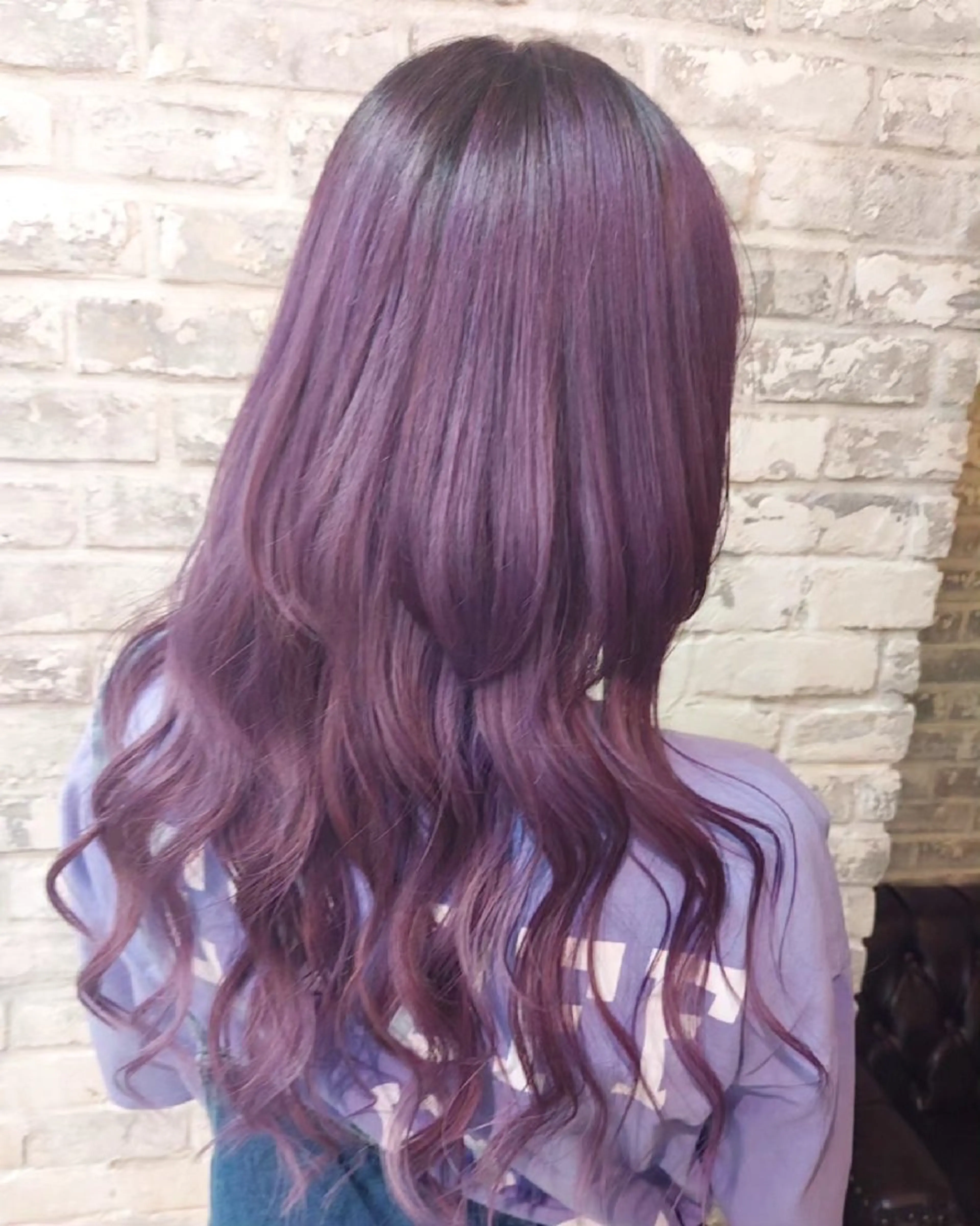 ロング カラー ディープパープル パープルカラー ヘアカラー トリートメント grow上野御徒町【グロウ】所属・ブリーチ・ハイトーン 特化🎉内山のヘアスタイル