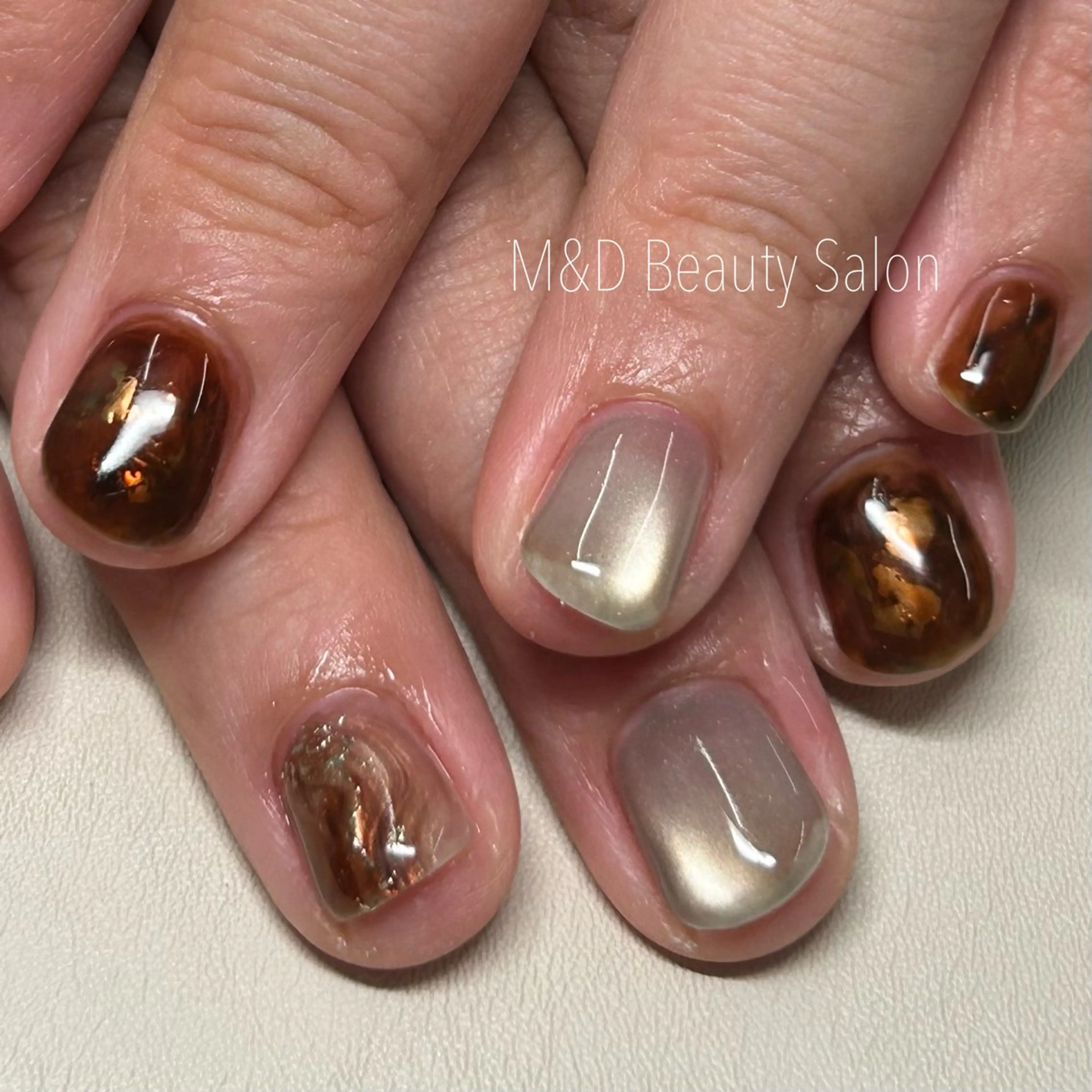 ネイル ニュアンスネイル M&D Beauty Salon 銀座店所属・M&D銀座 AYAのネイルデザイン