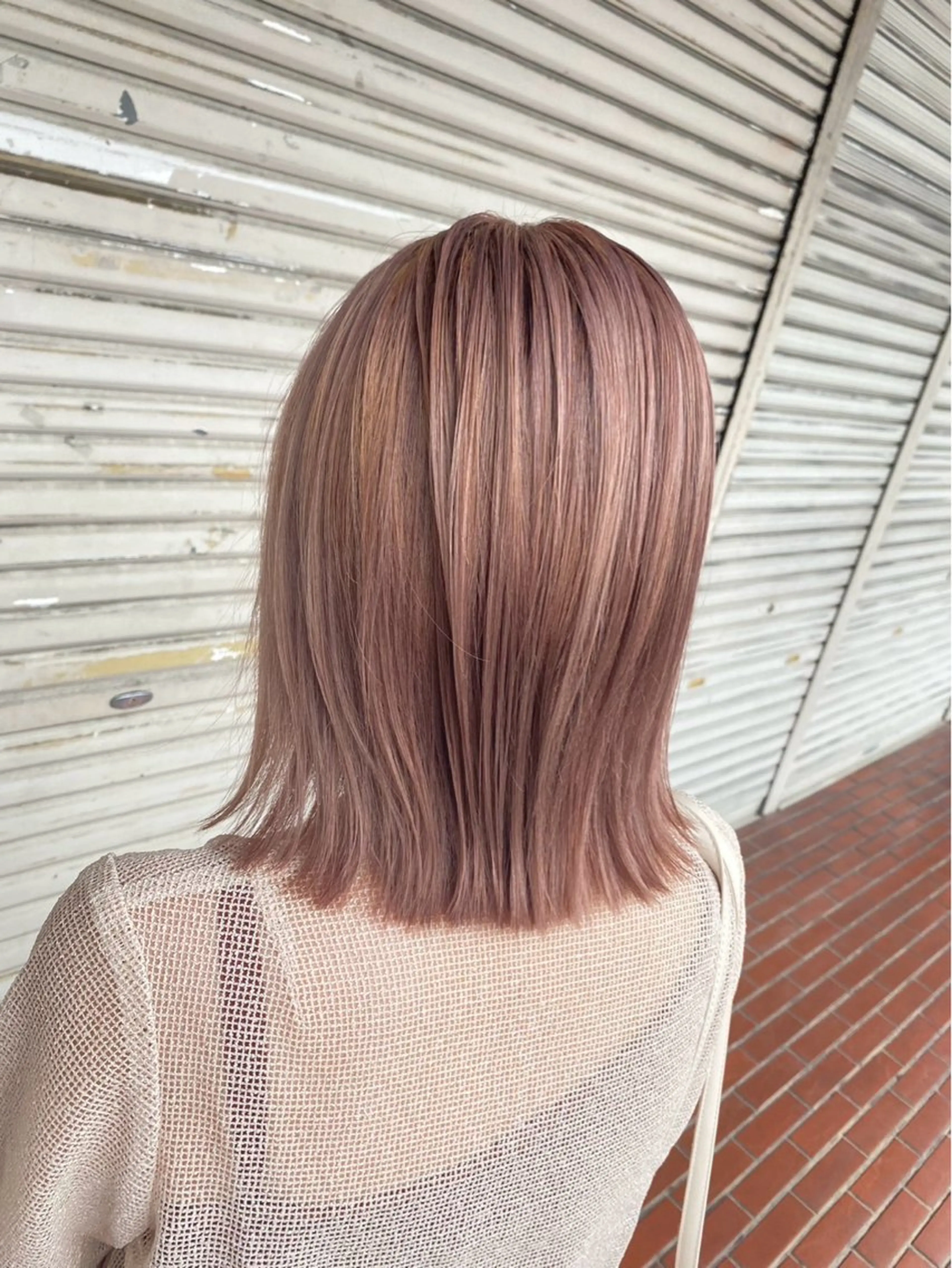 ミディアム カラー ヘアカラー 鍵 魁斗のヘアスタイル