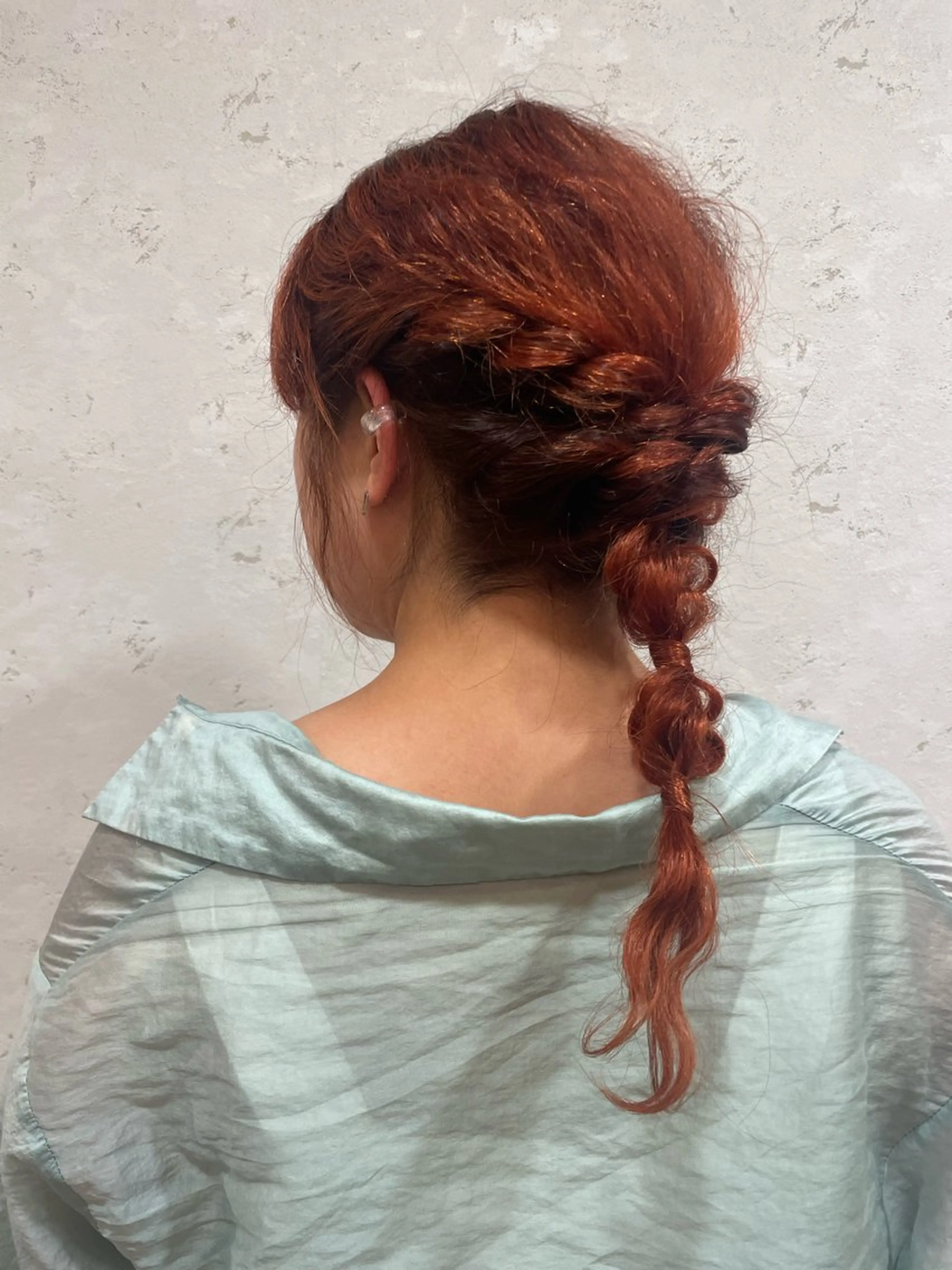 ロング カラー ブリーチ オレンジ ヘアカラー トリートメント 髪質改善/Bloss om🌷高橋沙衣のヘアスタイル