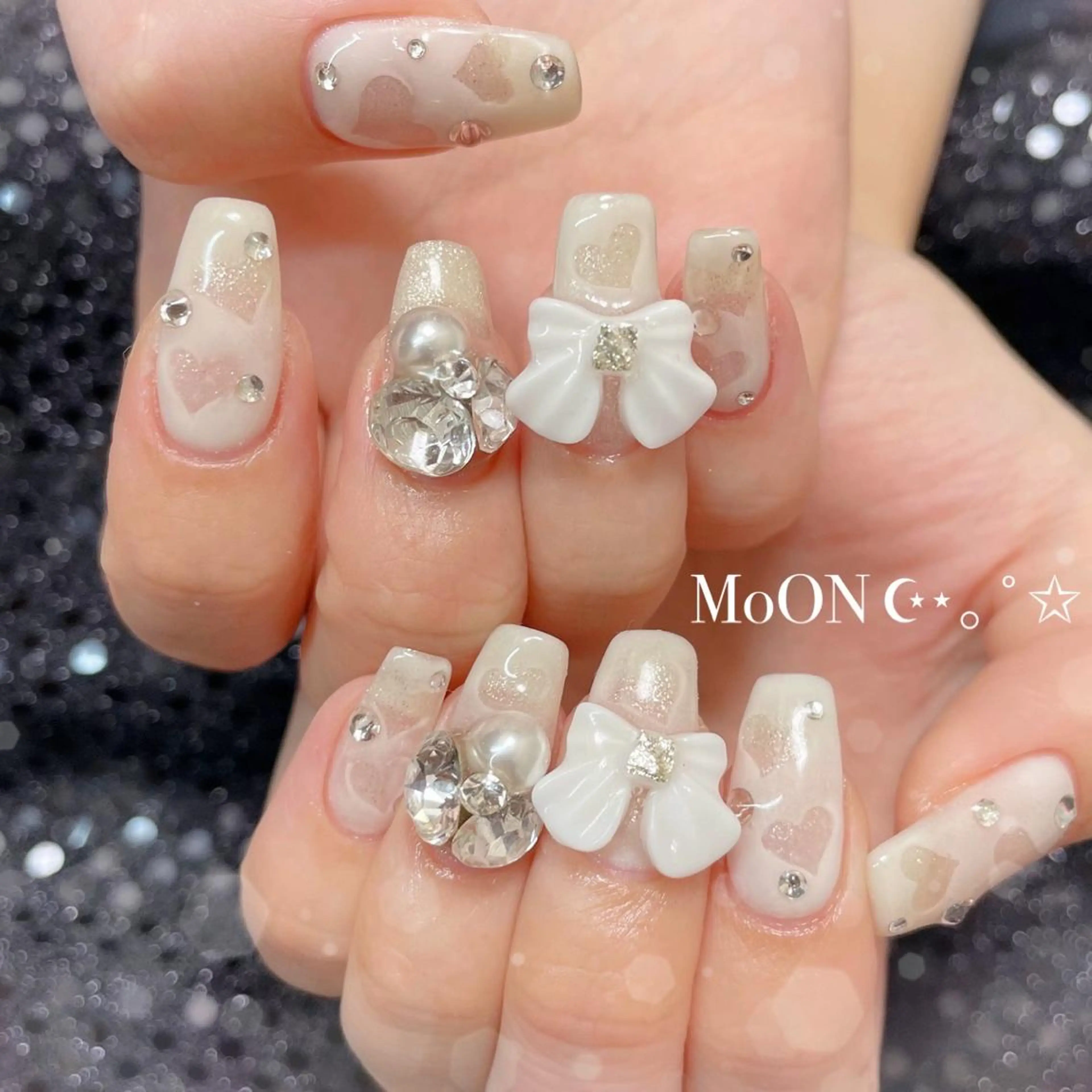 ネイル ハンドネイル ハンドケア MoON...❤︎ MeGuのネイルデザイン