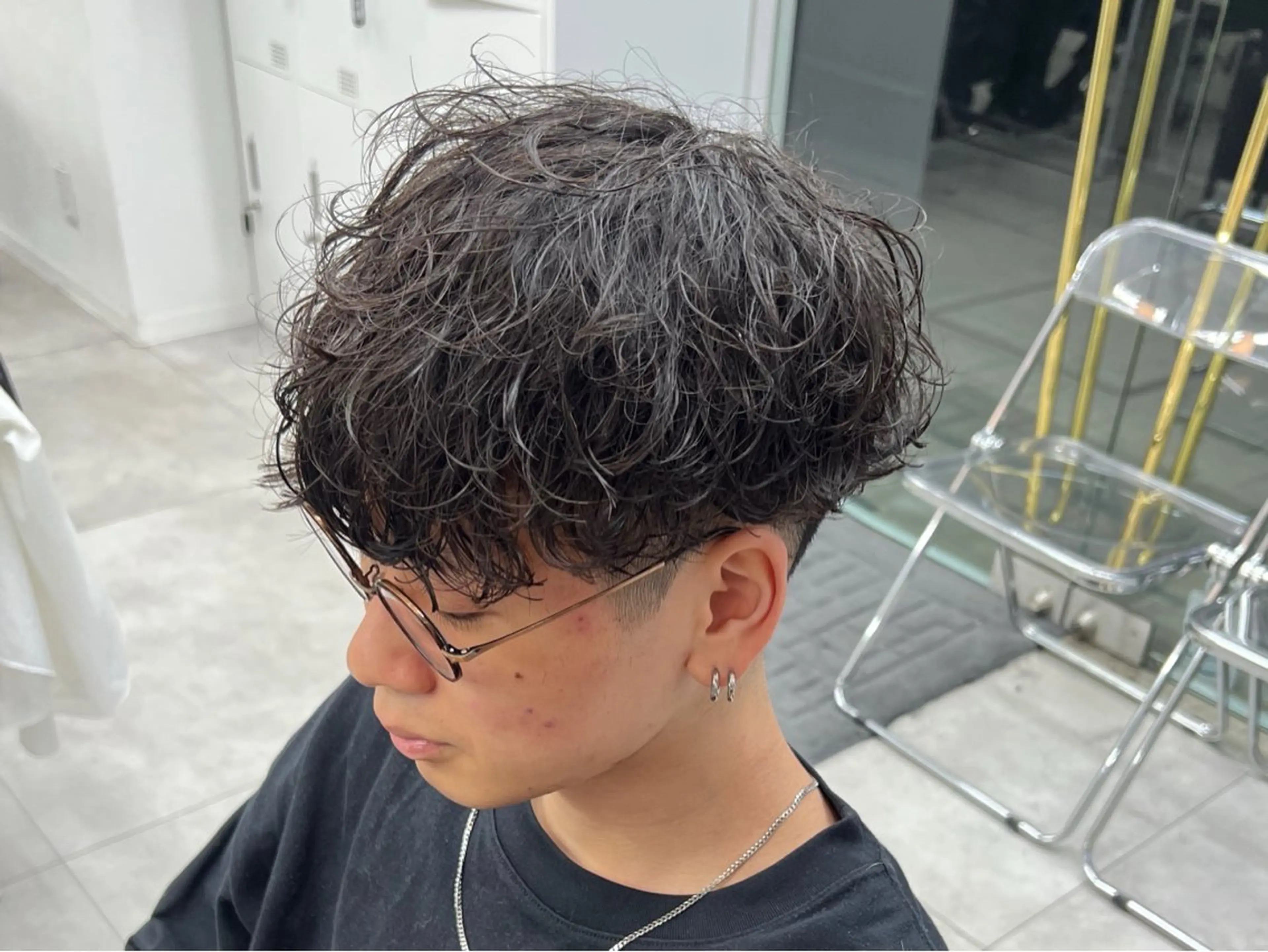 ショート パーマ メンズ カット パーマ ヘアセット 垢抜けメンズパーマ/ DAICHIのヘアスタイル