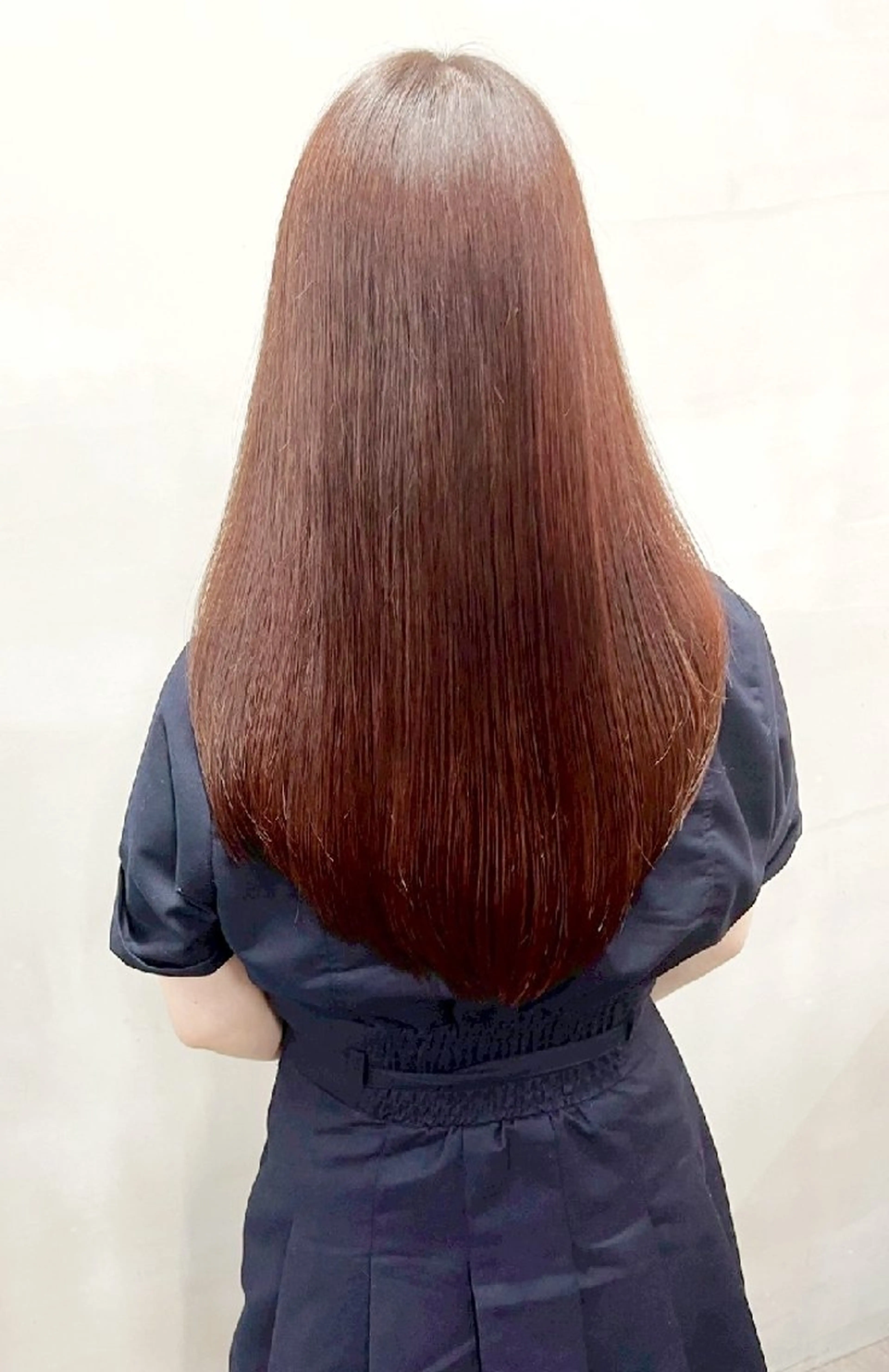 ロング トリートメント ヘアカラー トリートメント 高品質な髪質改善 透明感カラー船本のヘアスタイル