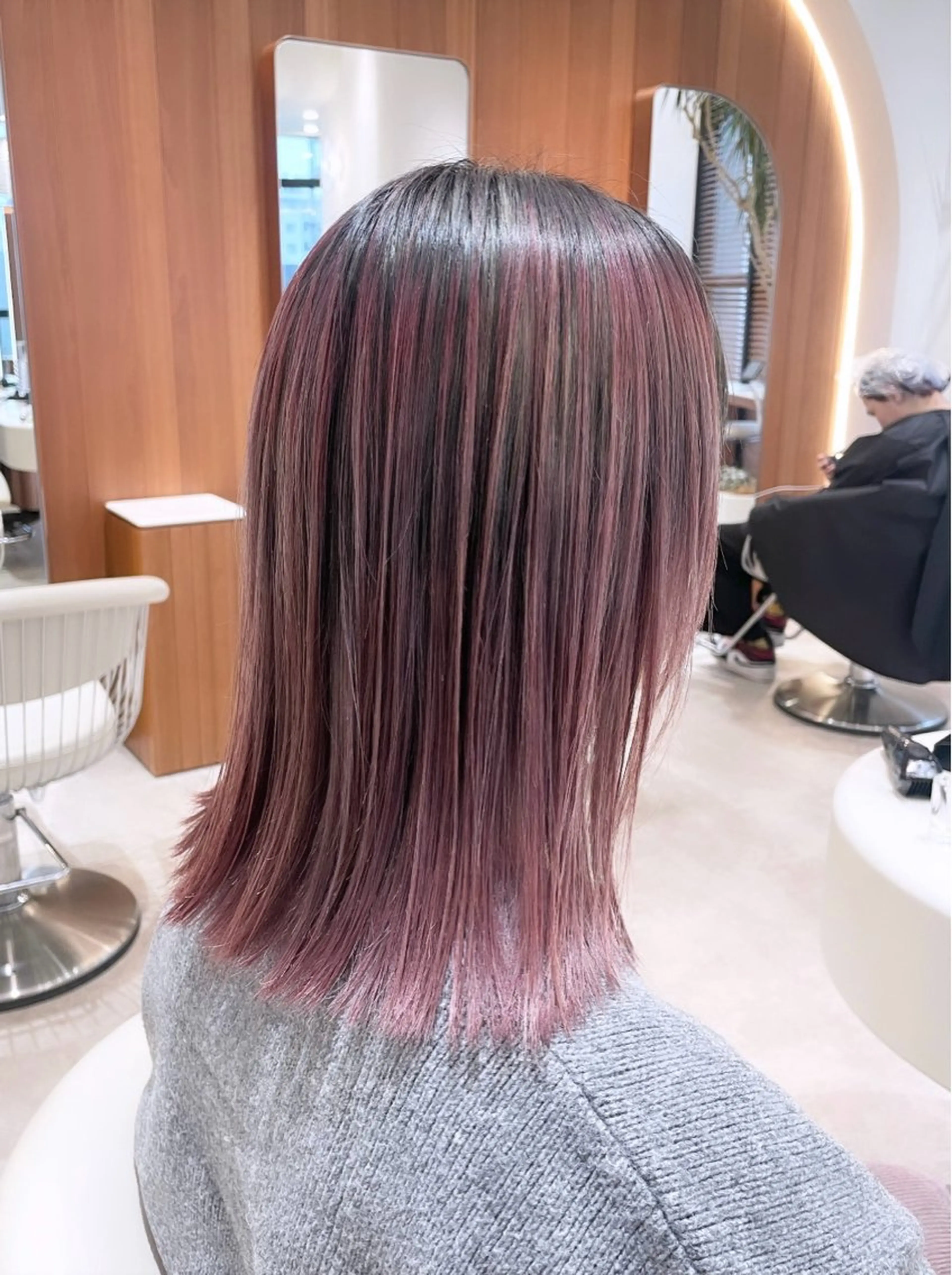 ミディアム カラー 渋谷ボブ/レイヤー ボブ田中航平のヘアスタイル