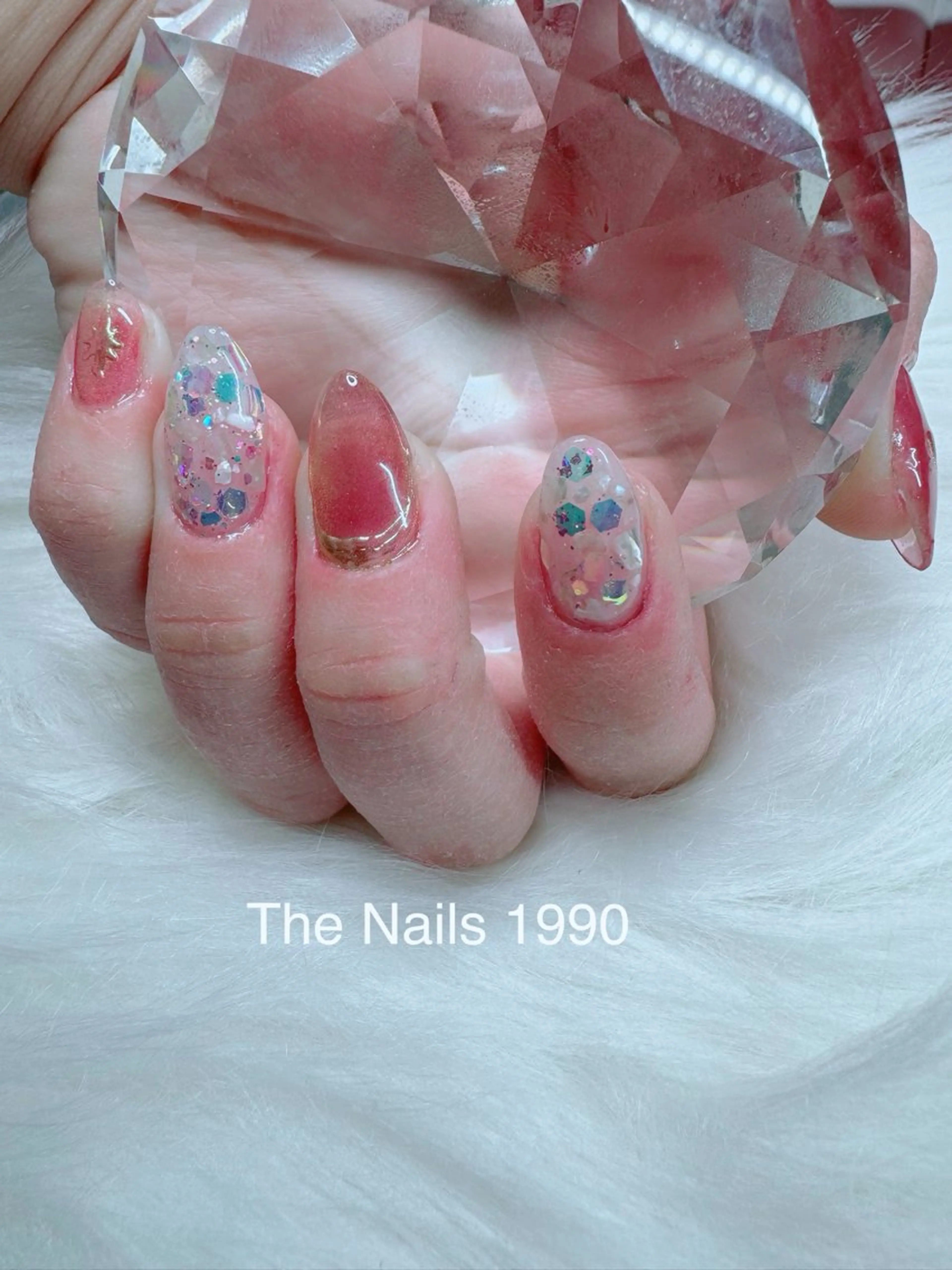 チップ長さ出しロングチップ長さ出しく持ち込みデザインok長さ0,1-0,5mm+ワンカラ簡単ア-ト2本外店オフ+500¥の写真