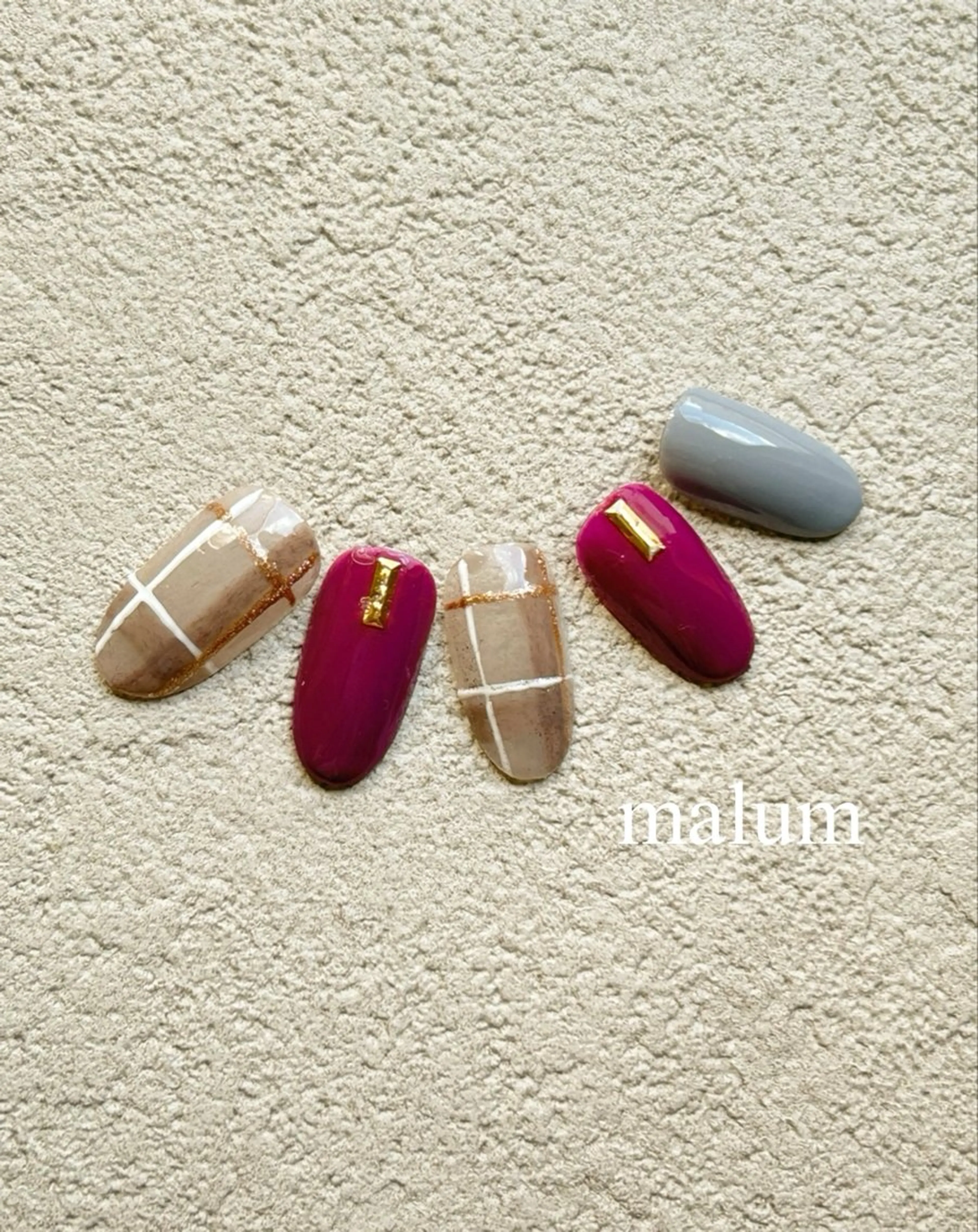 ネイル ハンドネイル malum nailのネイルデザイン