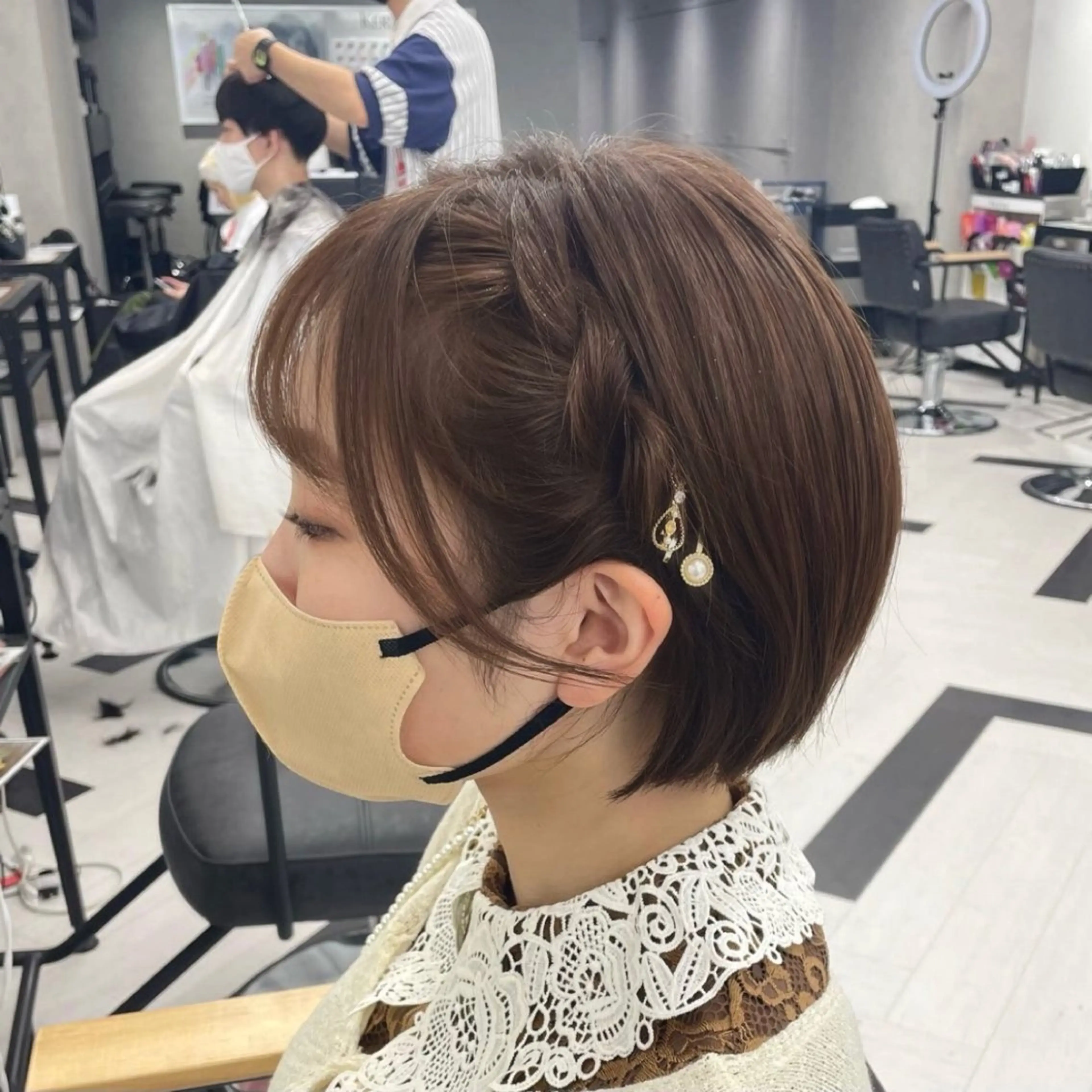 セミロング カラー パーマ ヘアアレンジ メンズ mona/ ストレートスタイル✨のヘアスタイル