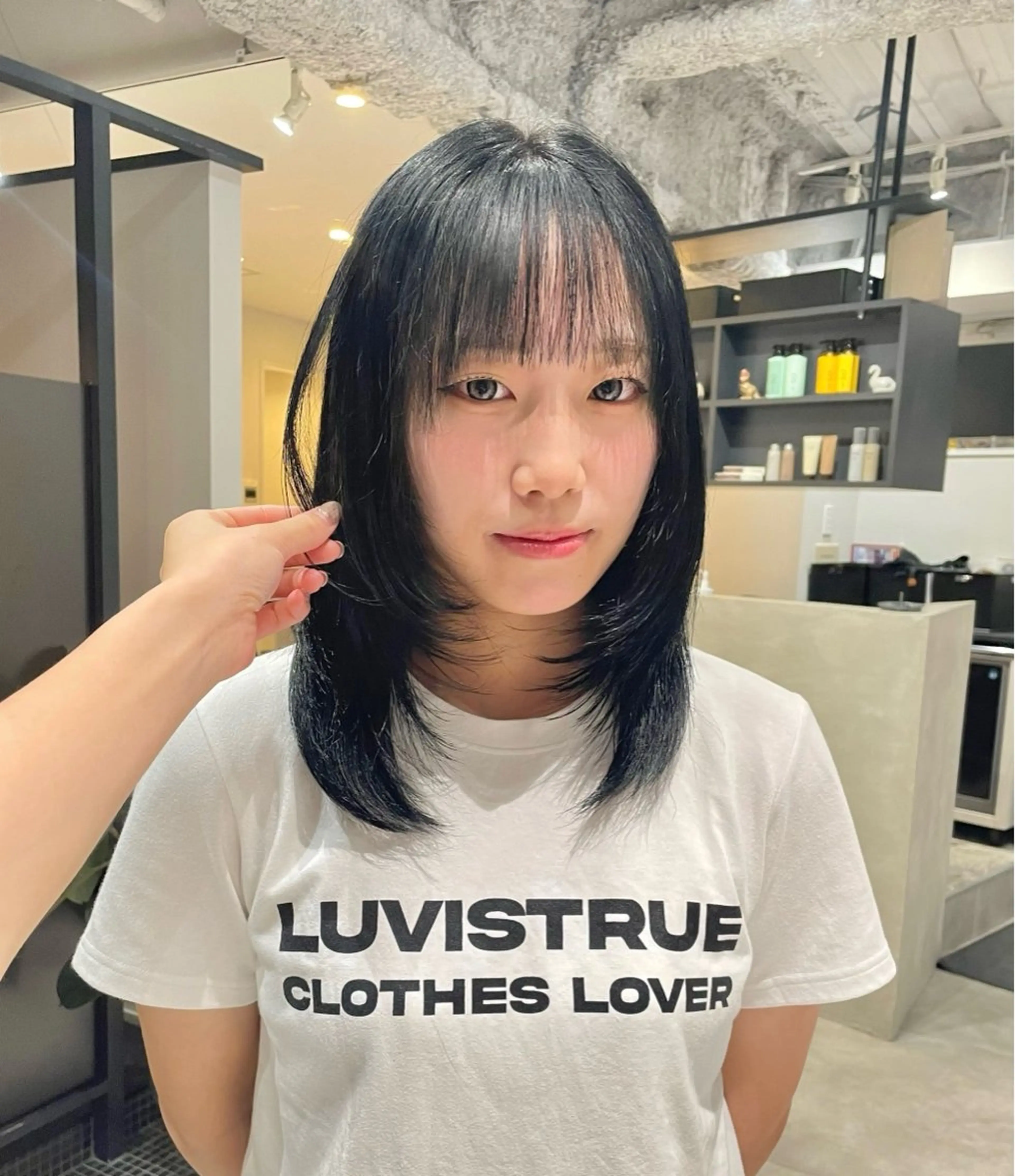 セミロング レイヤーカット カット 💝透明感/ブリーチ /れい💝のヘアスタイル