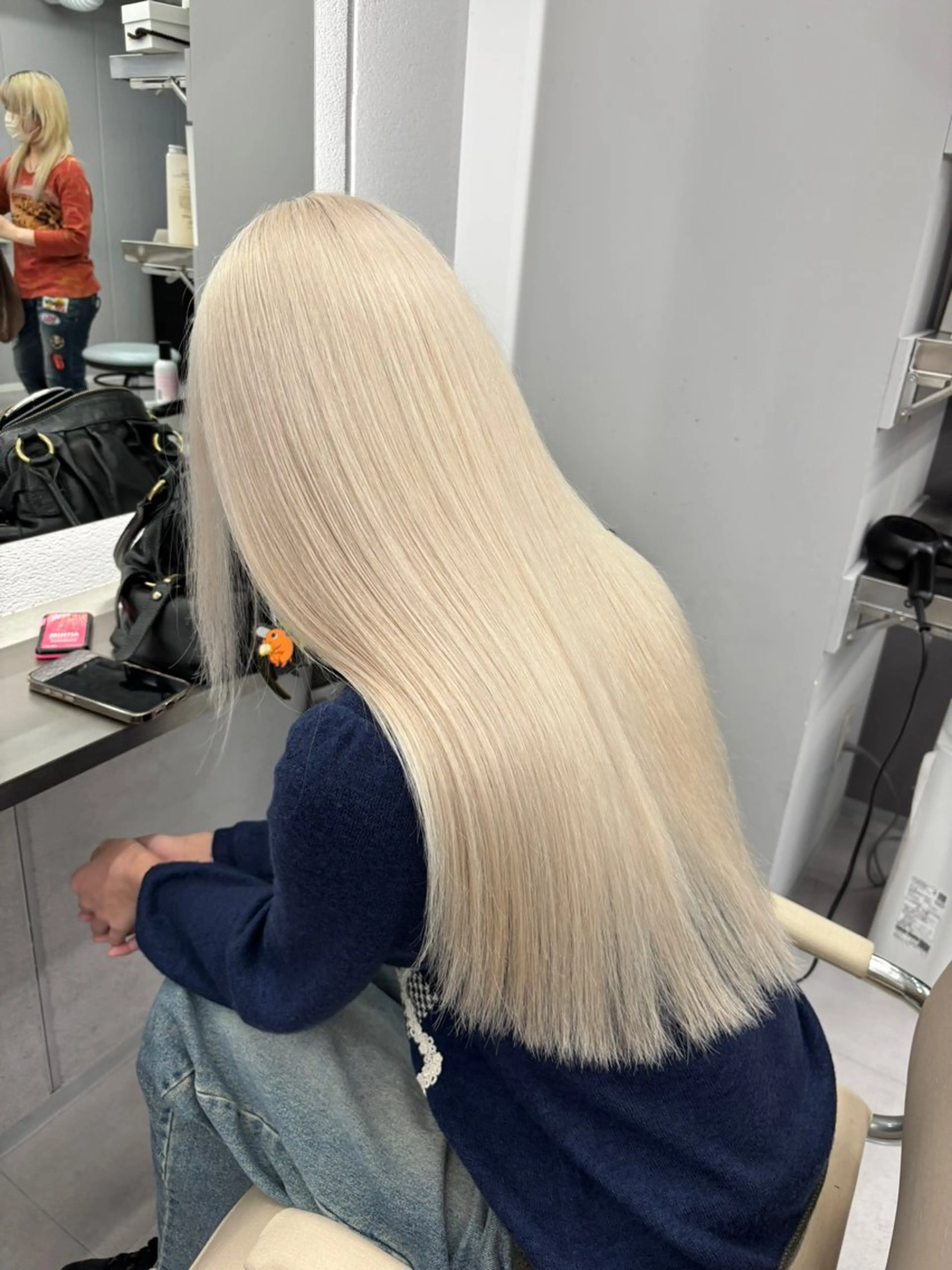 ロング カラー ロング ヘアカラー トリートメント 名古屋／デザイン／ ブリーチ/松井亮磨のヘアスタイル