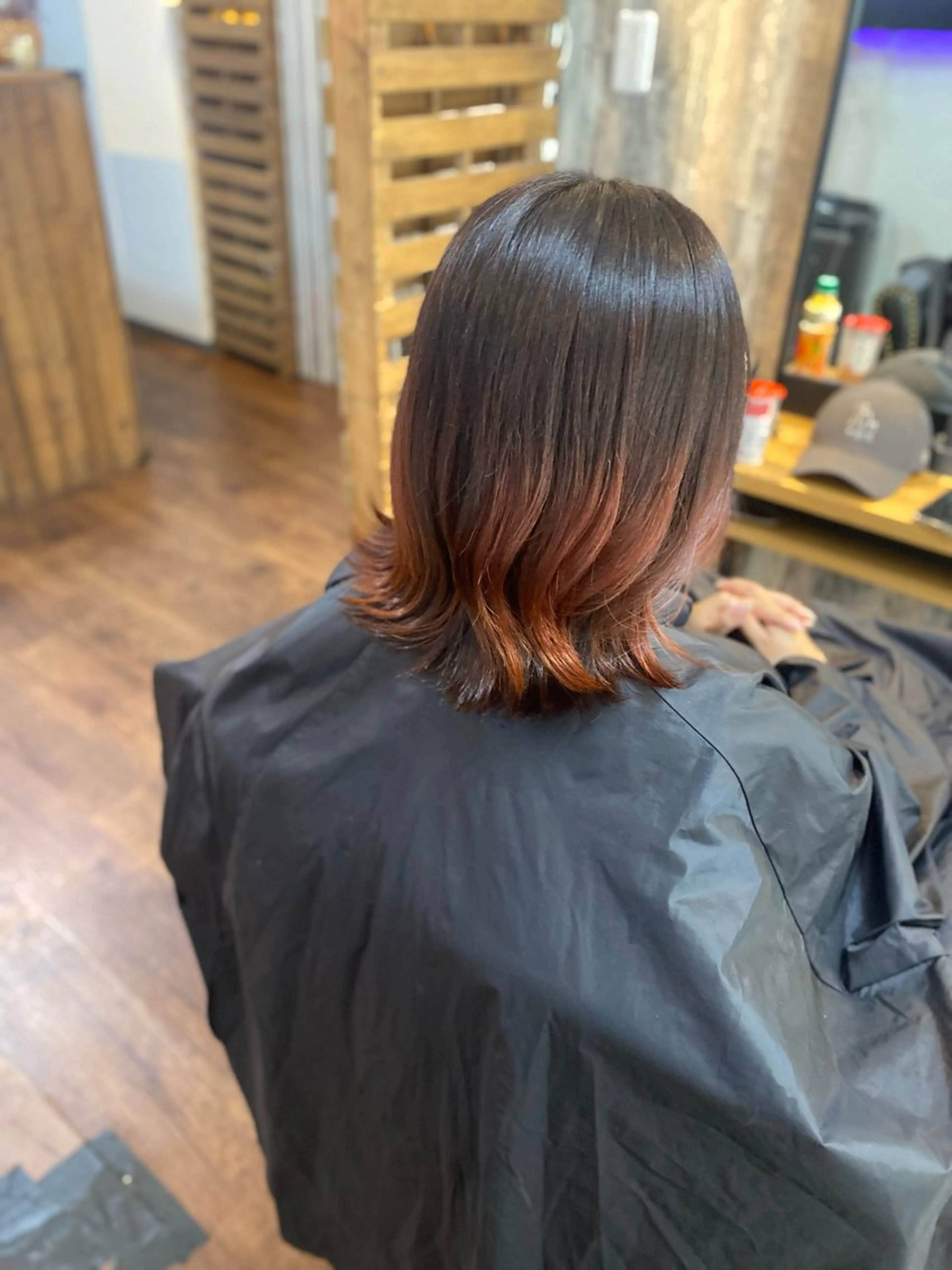 ミディアム カラー オレンジ カット ヘアカラー トリートメント Lizir  ルズィール所属・Luzir⭐︎ GEN⭐︎のヘアスタイル